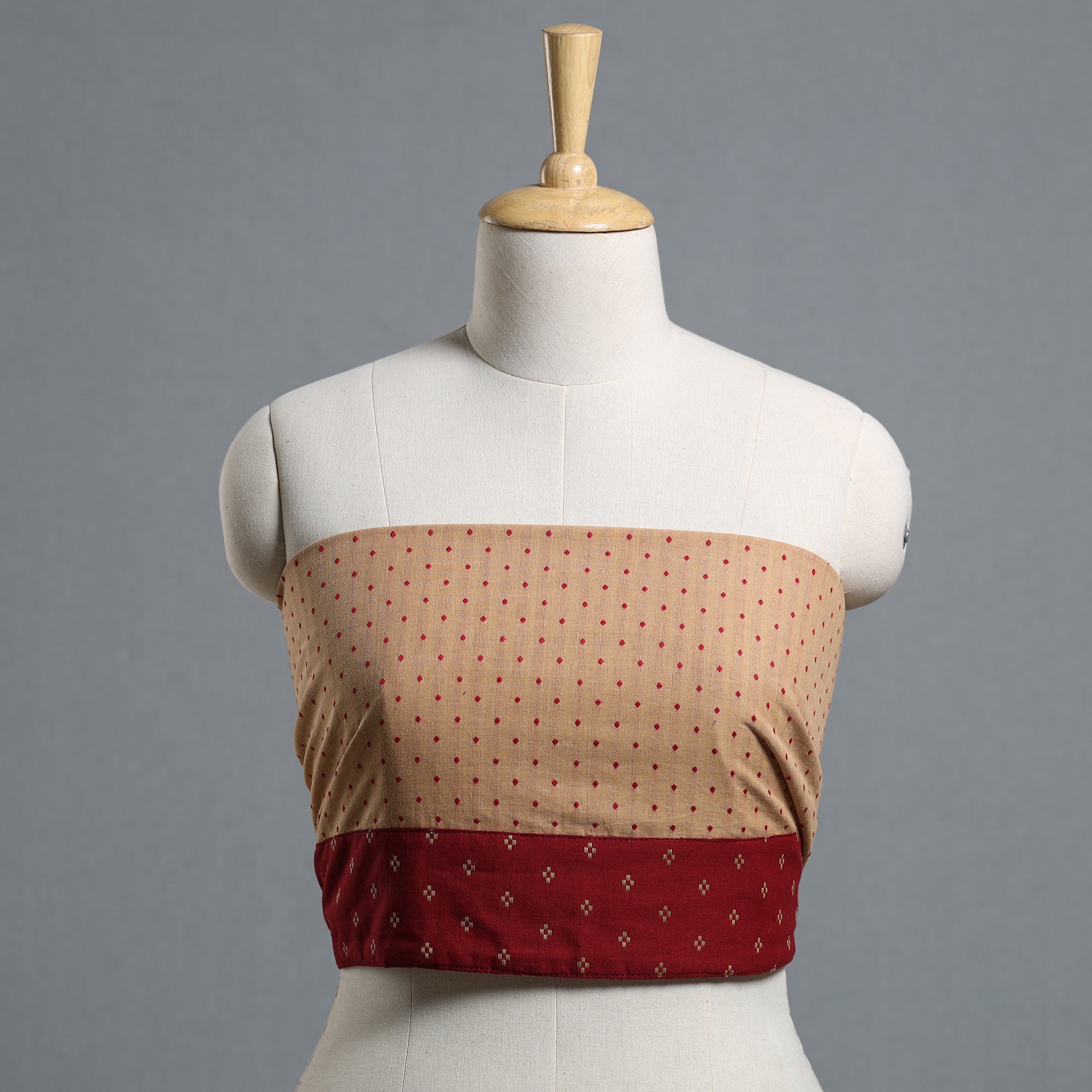 NOORI BAZAR Brown - Jacquard Cotton Blouse Piece 10
