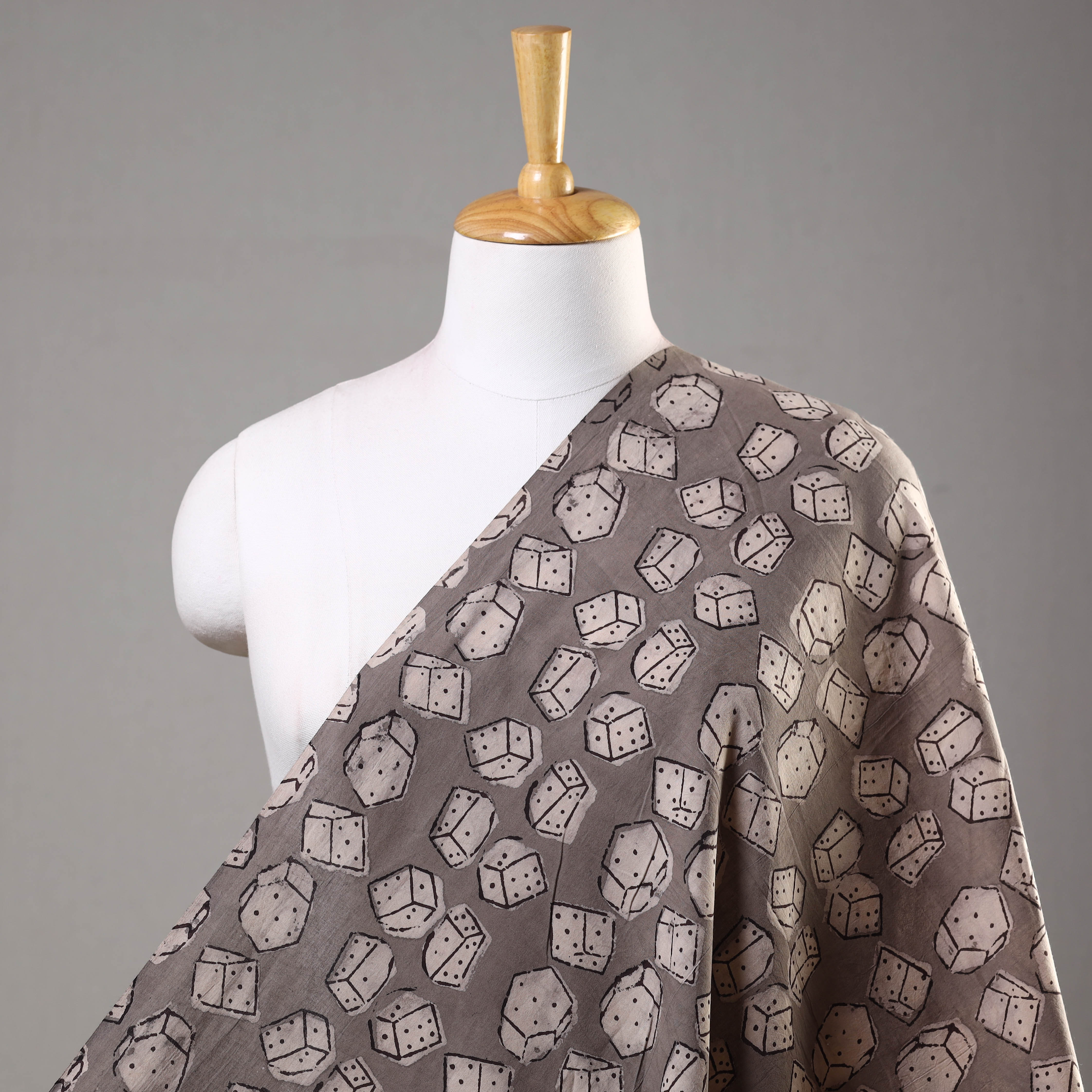 BINDAAS UNLIMITED Brown - Bindaas Hand Block Print Cotton Fabric