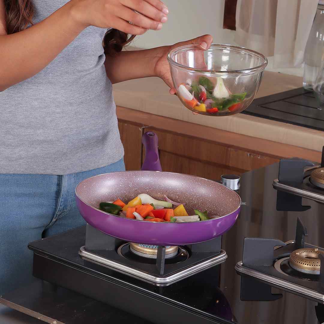 Wonderchef Royal Velvet Non-Stick 26 cm Fry Pan with Induction Bottom - view 12
