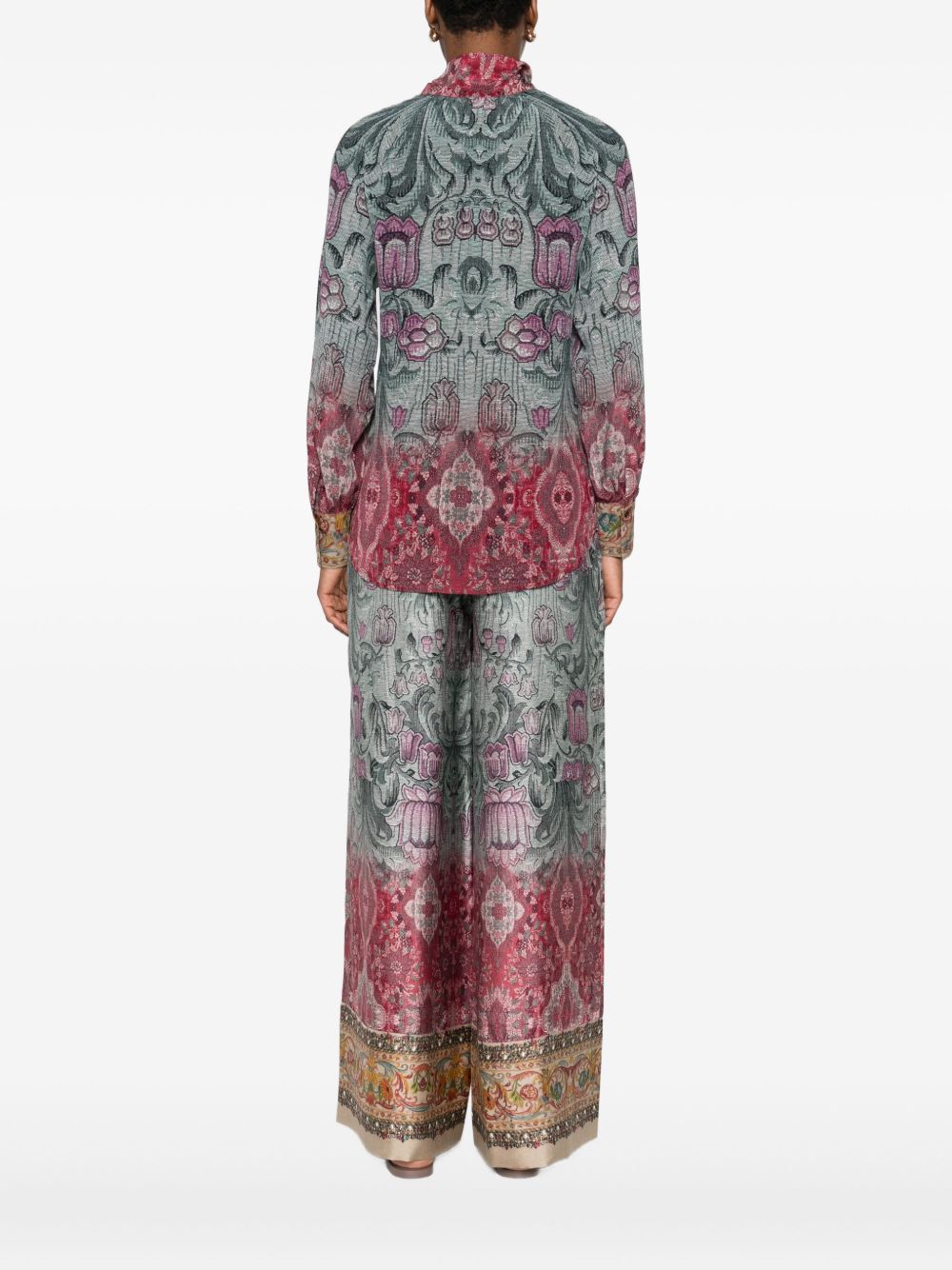 Pierre Louis Mascia Printed silk shirt – SILK 100% - view 5