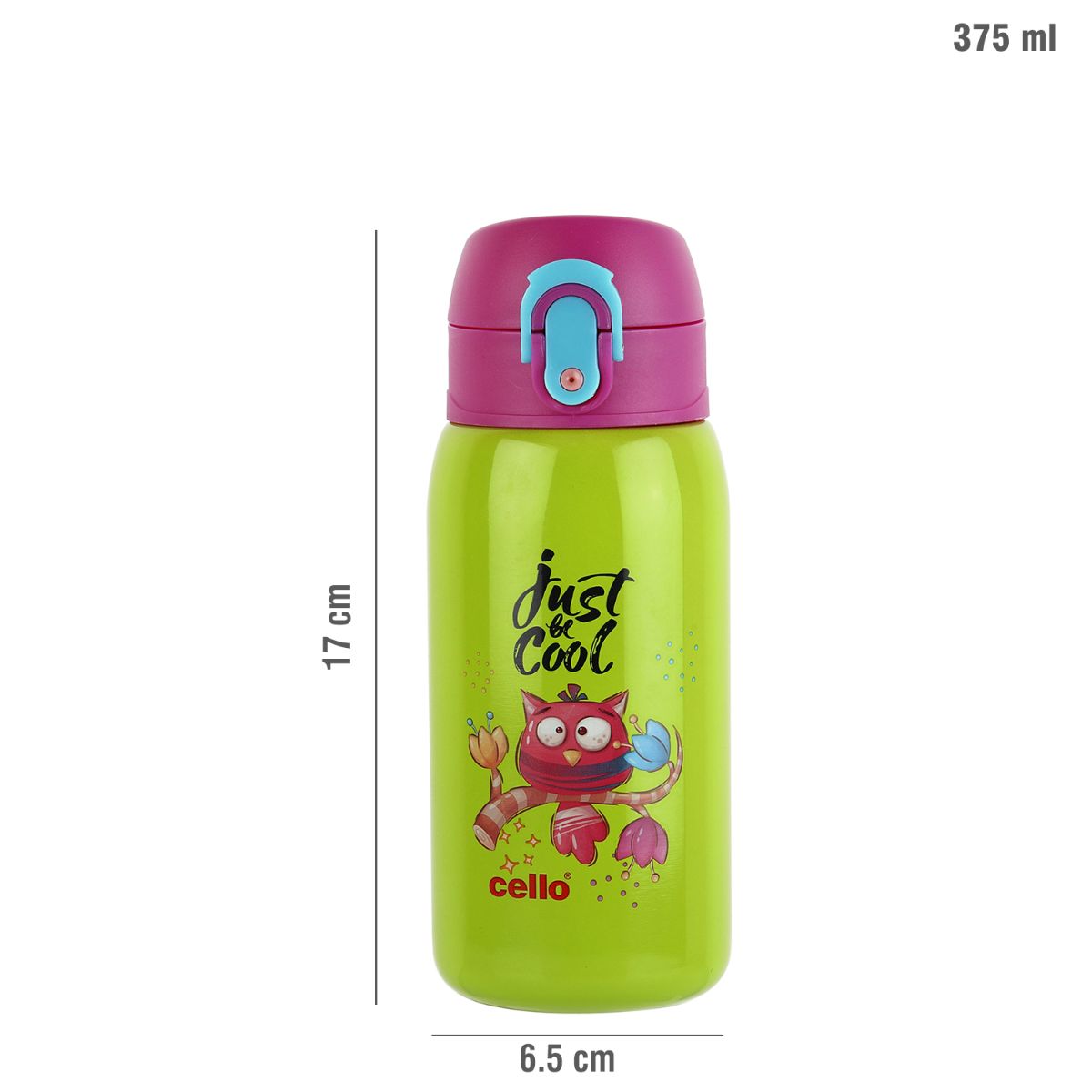 Cello Junior 375 Hot & Cold Stainless Steel Kids Water Bottle, 375ml - view 25