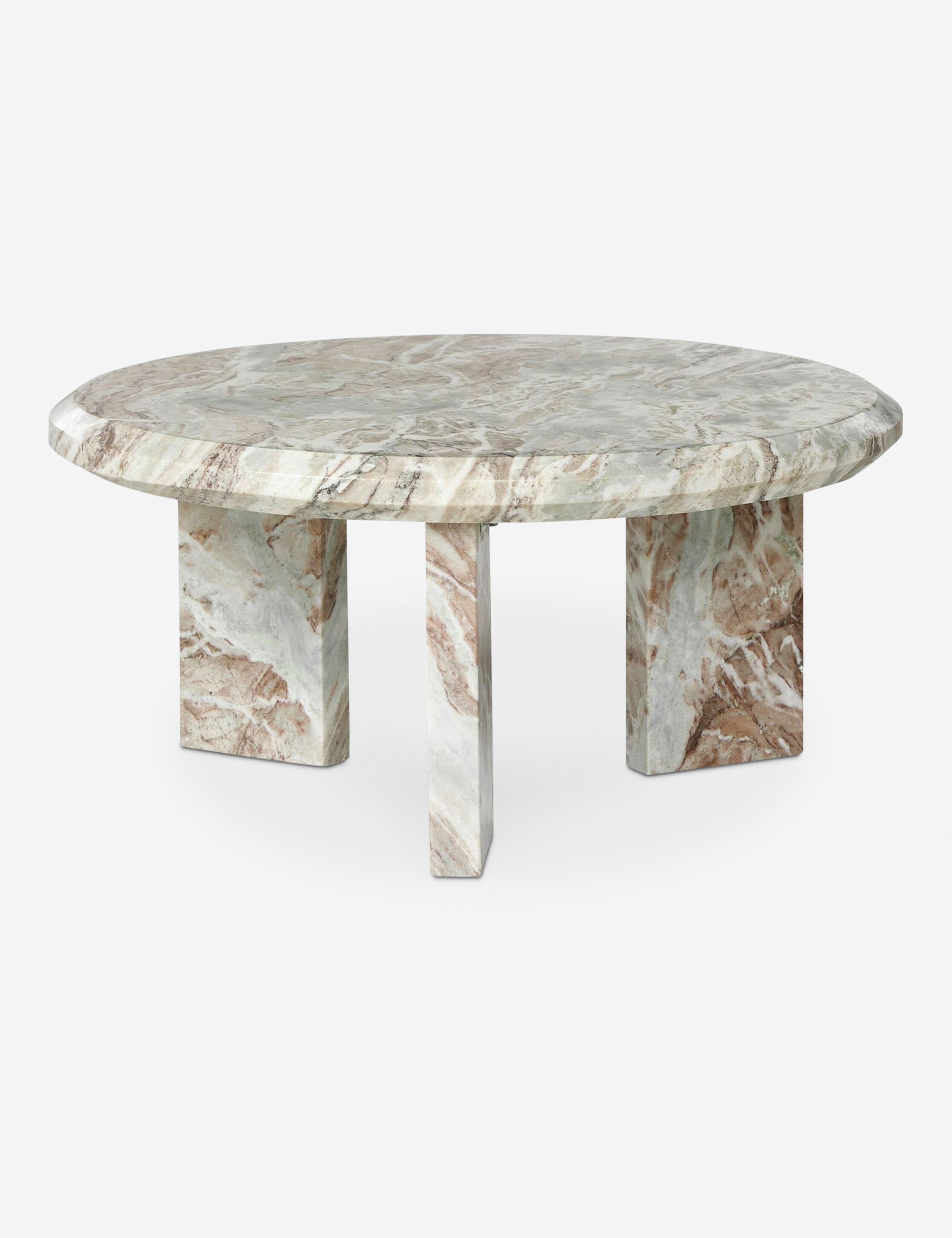 Lulu and Georgia Kapala Coffee Table – Taupe Marble - view 2
