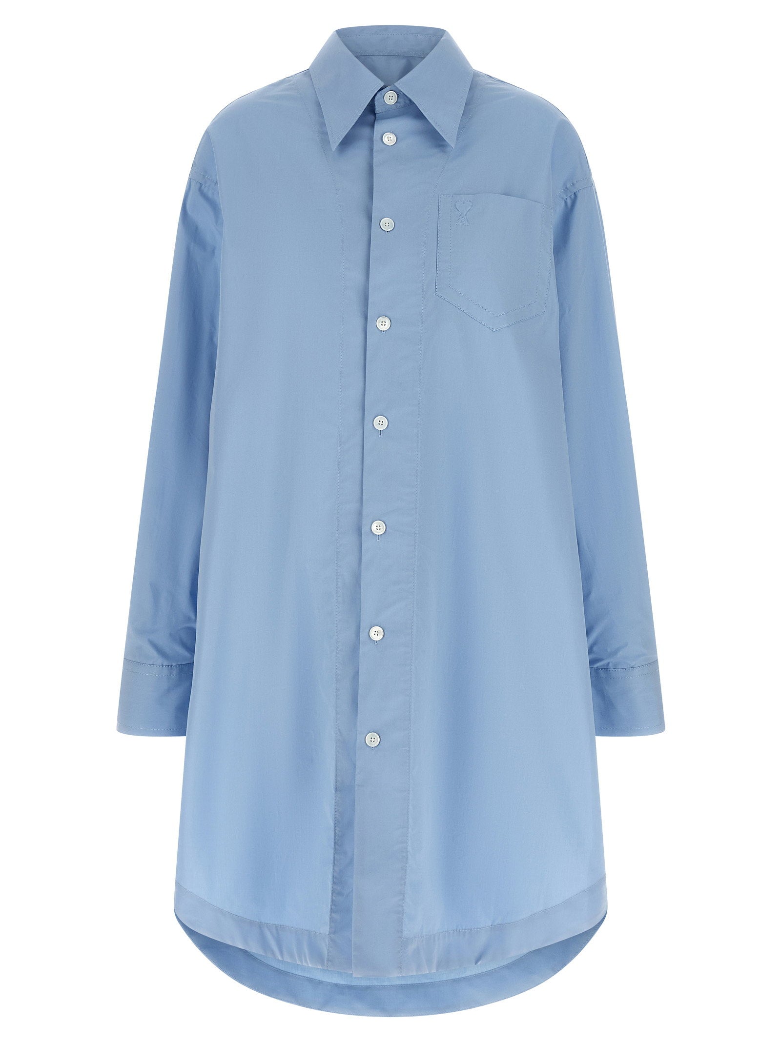 Ami Paris Ami De Coeur Shirt Dress – 100% cotton
