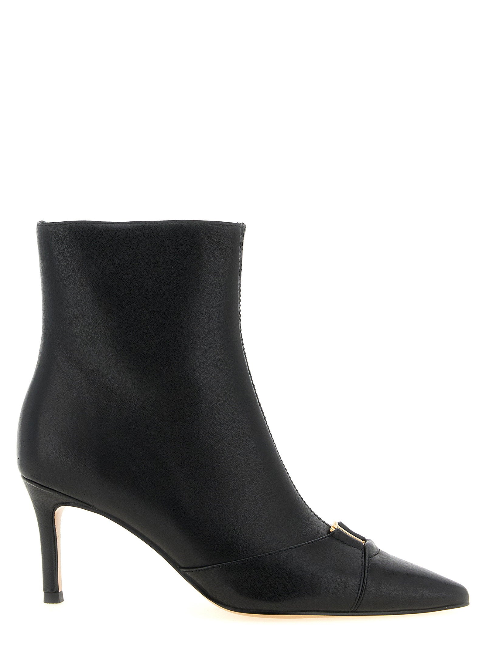 Twin Set Logo Ankle Boots – 100% leather