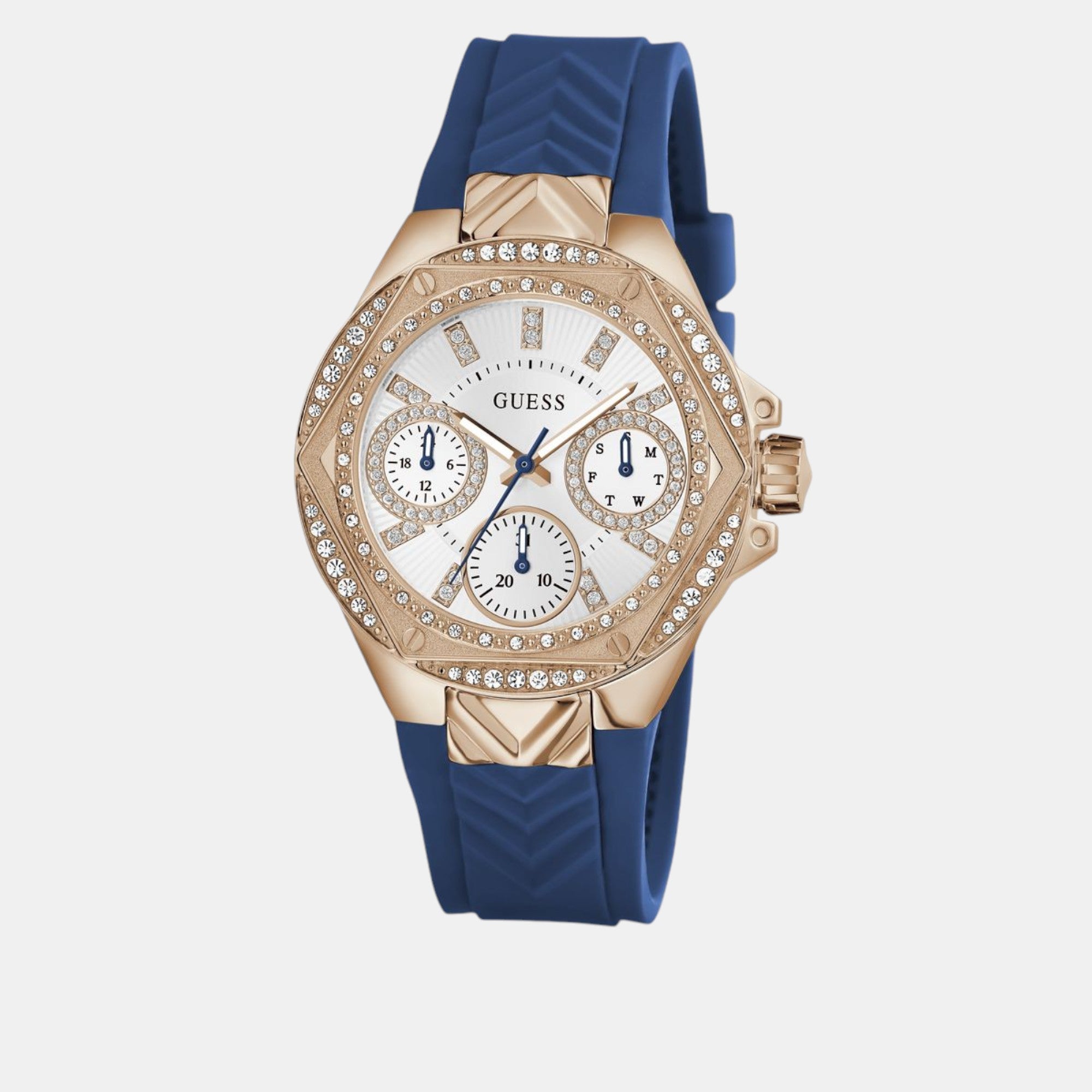 Guess Envy Women Quartz White Dial Multi-Function Silicone Watch GW0774L3 - view 2