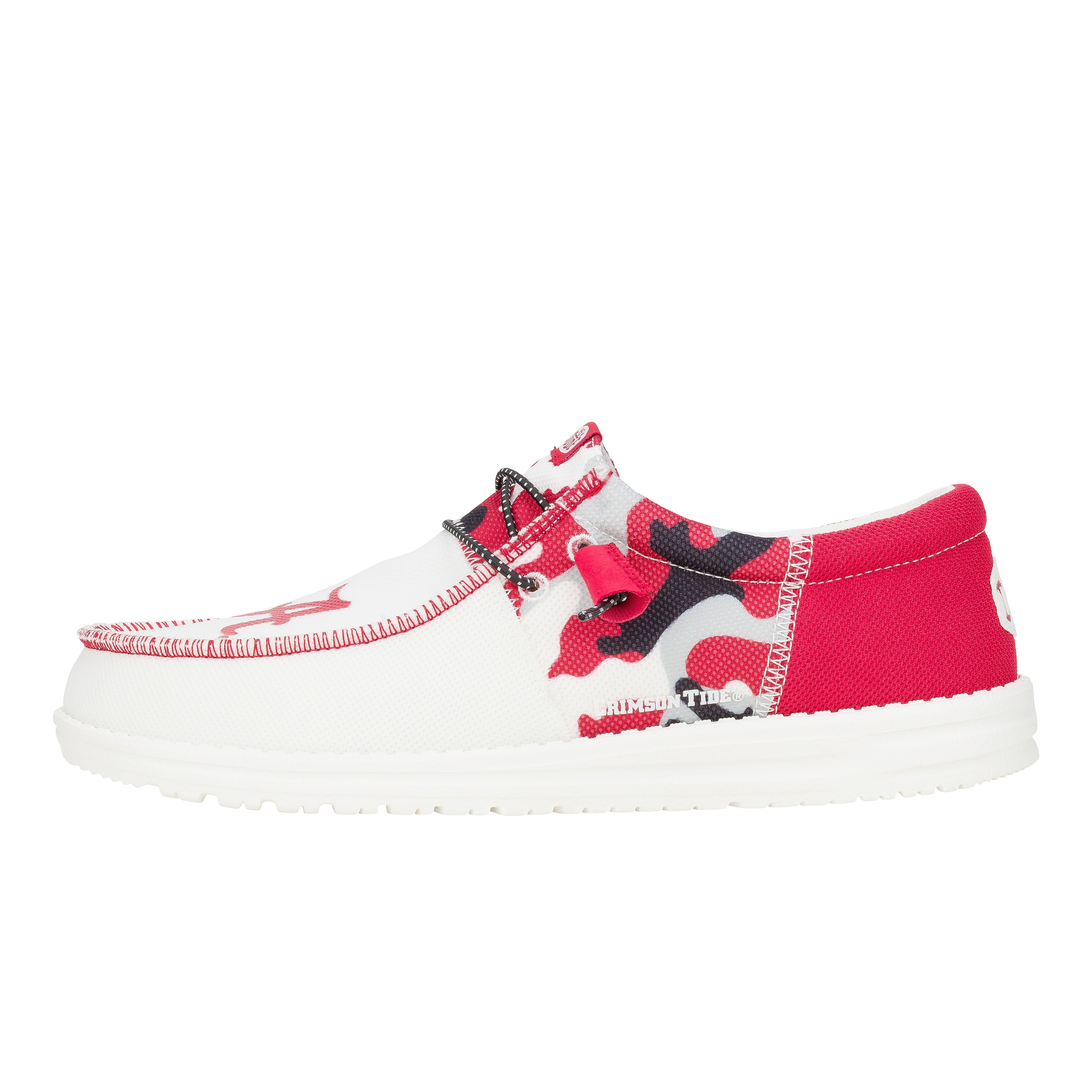 HEYDUDE shoes Men's Wally Tri Alabama - Bama Cherry Red/Black