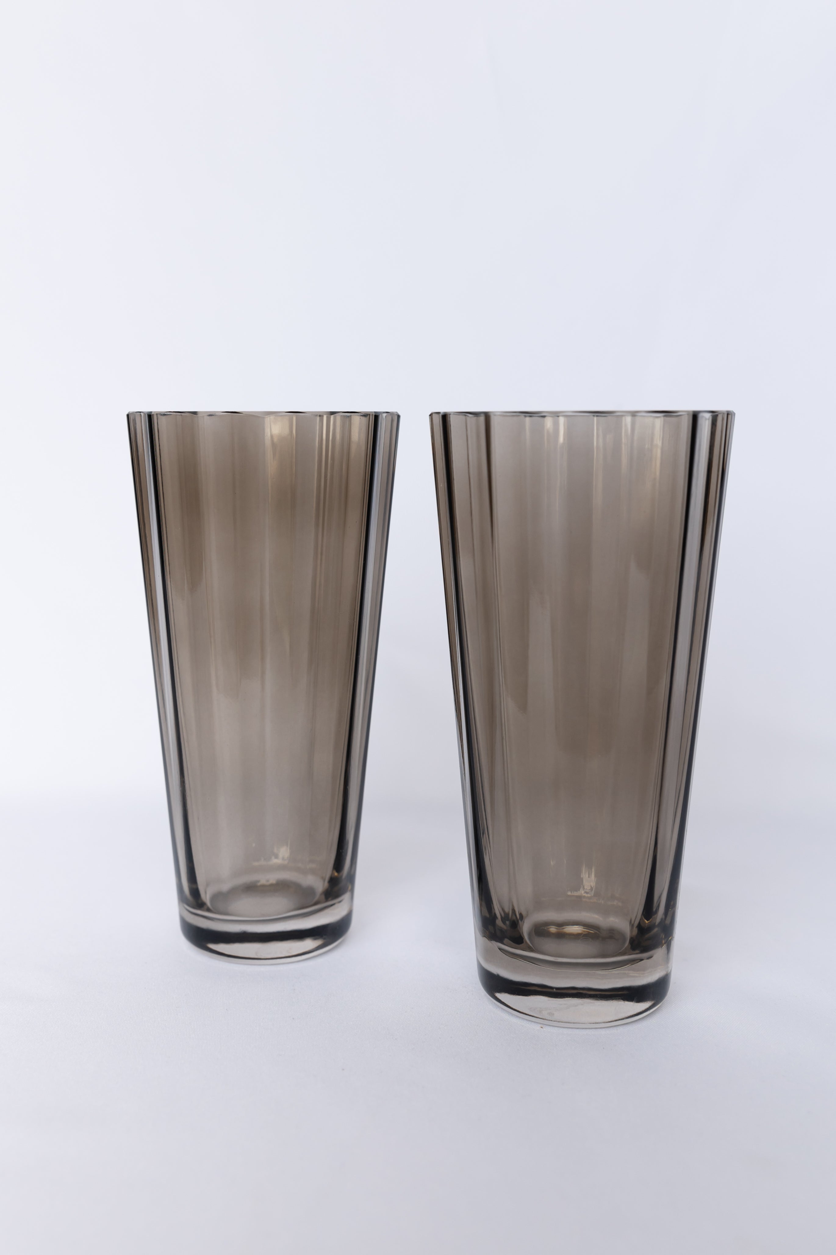 Estelle Colored Glass Estelle Colored Sunday High Balls - Set of 2 {Gray Smoke}