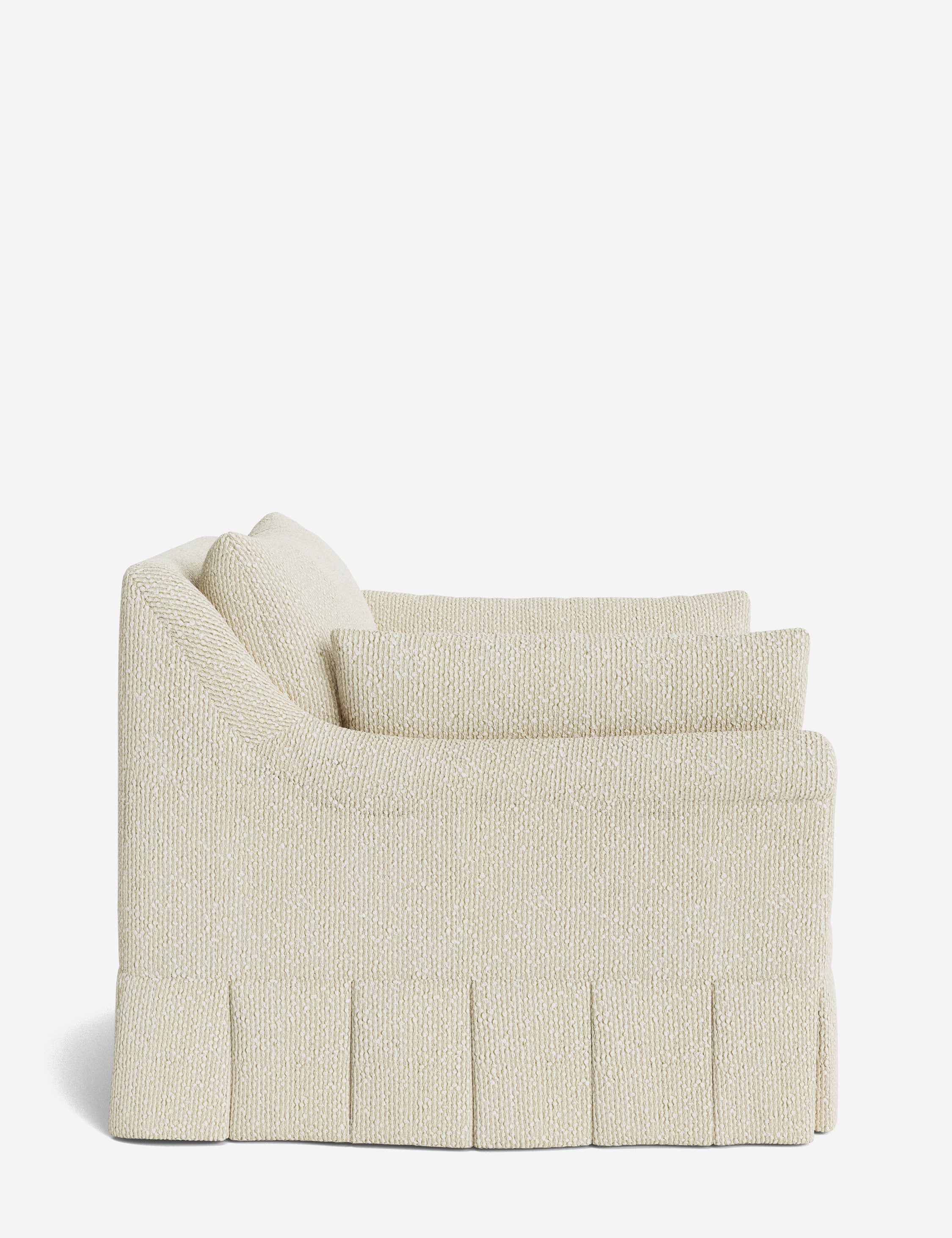 Lulu and Georgia Portola Rolled Arm Luxe Depth Pleated Chair - view 127