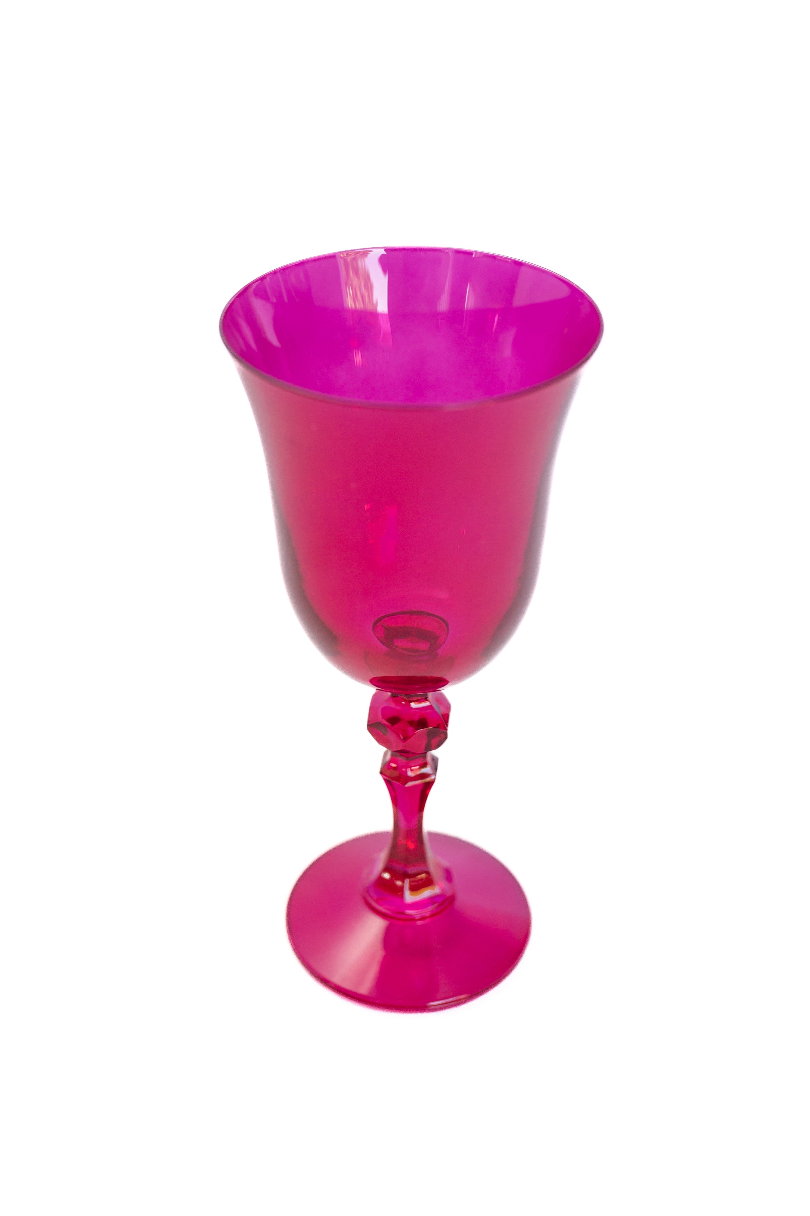 Estelle Colored Glass Estelle Colored Regal Goblet - Set of 2 {Viva Magenta (Our Fuchsia)} - view 5