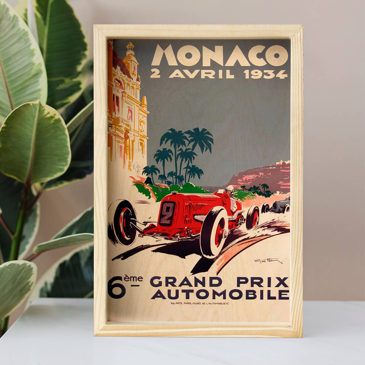 Bigsmall_cc Monaco Grand Prix Wooden Wall Art - view 8