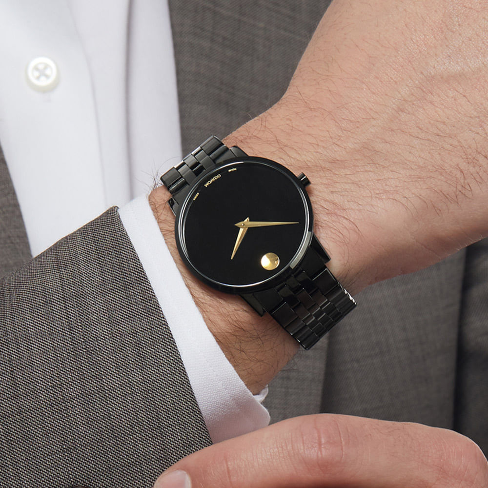 Movado Museum Classic Black Dial Men 40mm - view 2