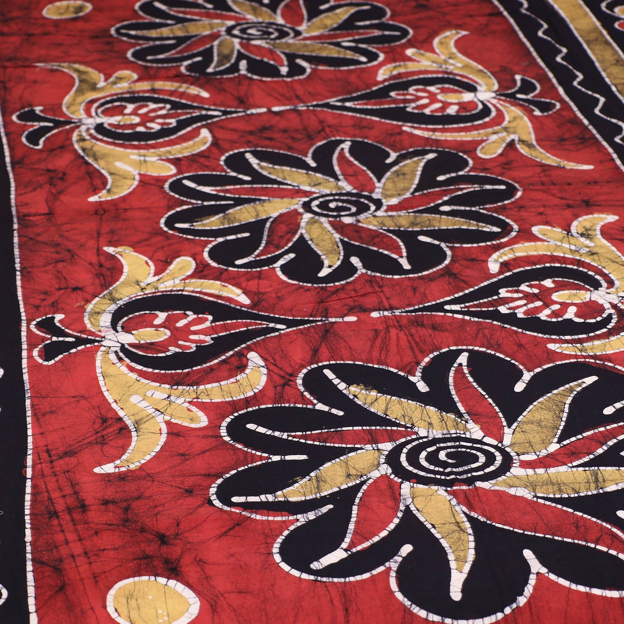 KACHCHH JI CHHAAP Black - Hand Batik Printed Cotton Single Bed Cover (96 x 59 in) 35 - view 3