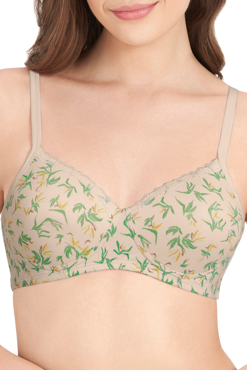 Amante Cotton Casual Padded Non-wired Printed T-shirt Bra - Birds Of Para. Pr - view 4