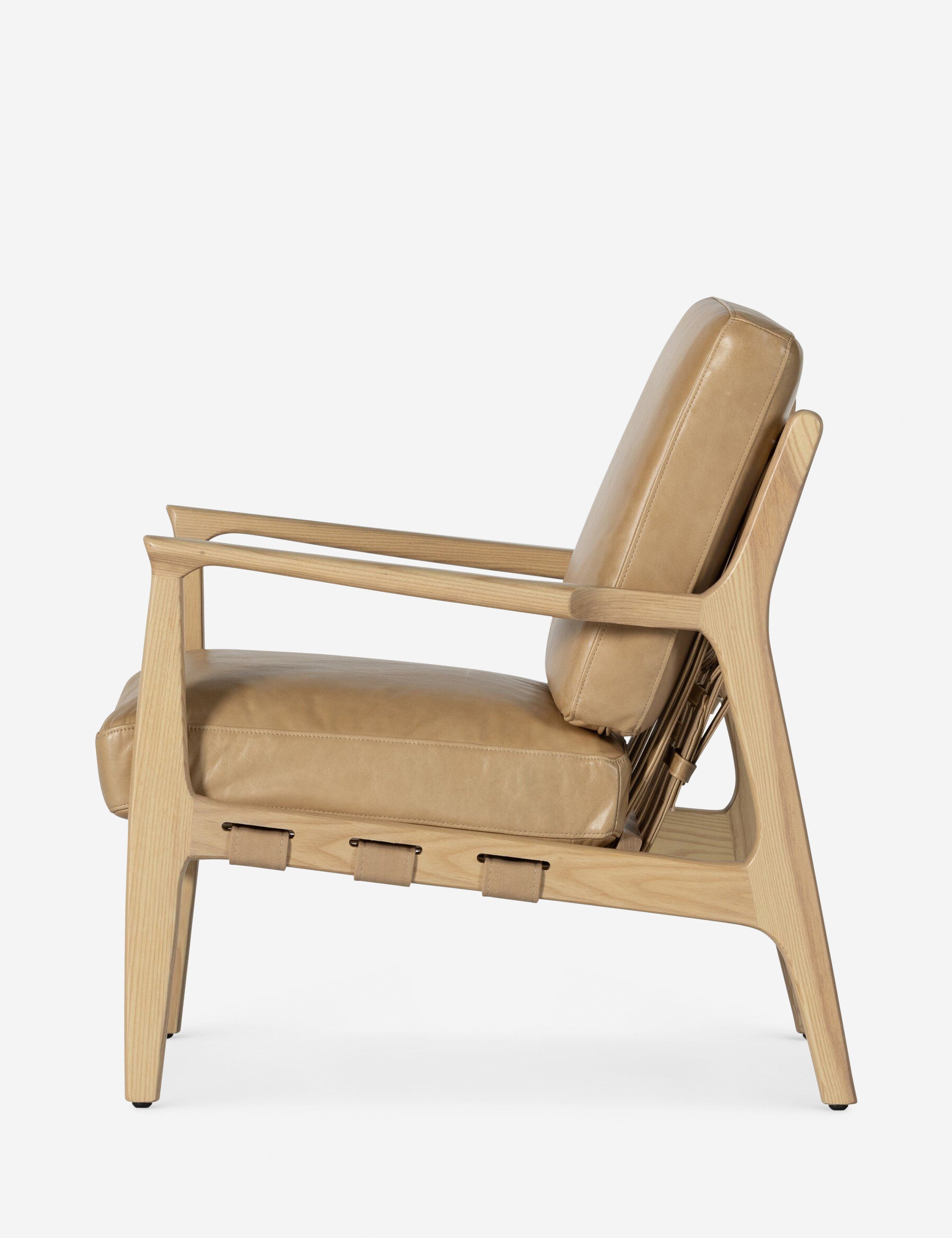 Lulu and Georgia Kenneth Leather Chair - view 12