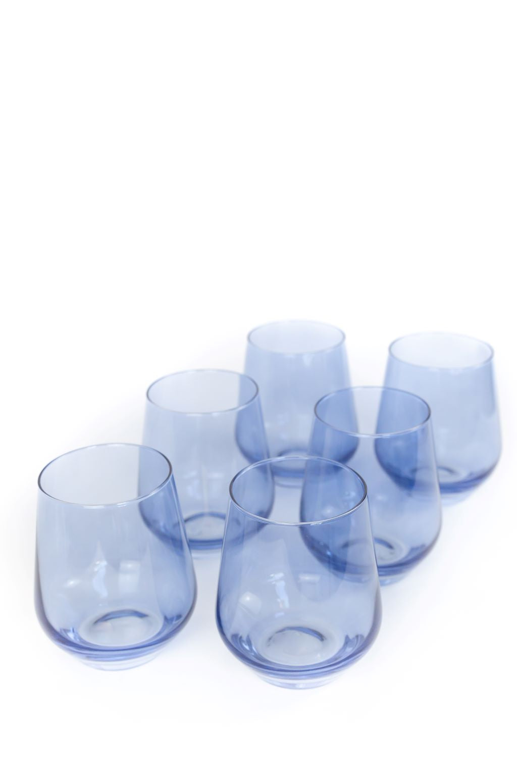 Estelle Colored Glass Estelle Colored Wine Stemless - Set of 6 {Cobalt Blue} - view 10