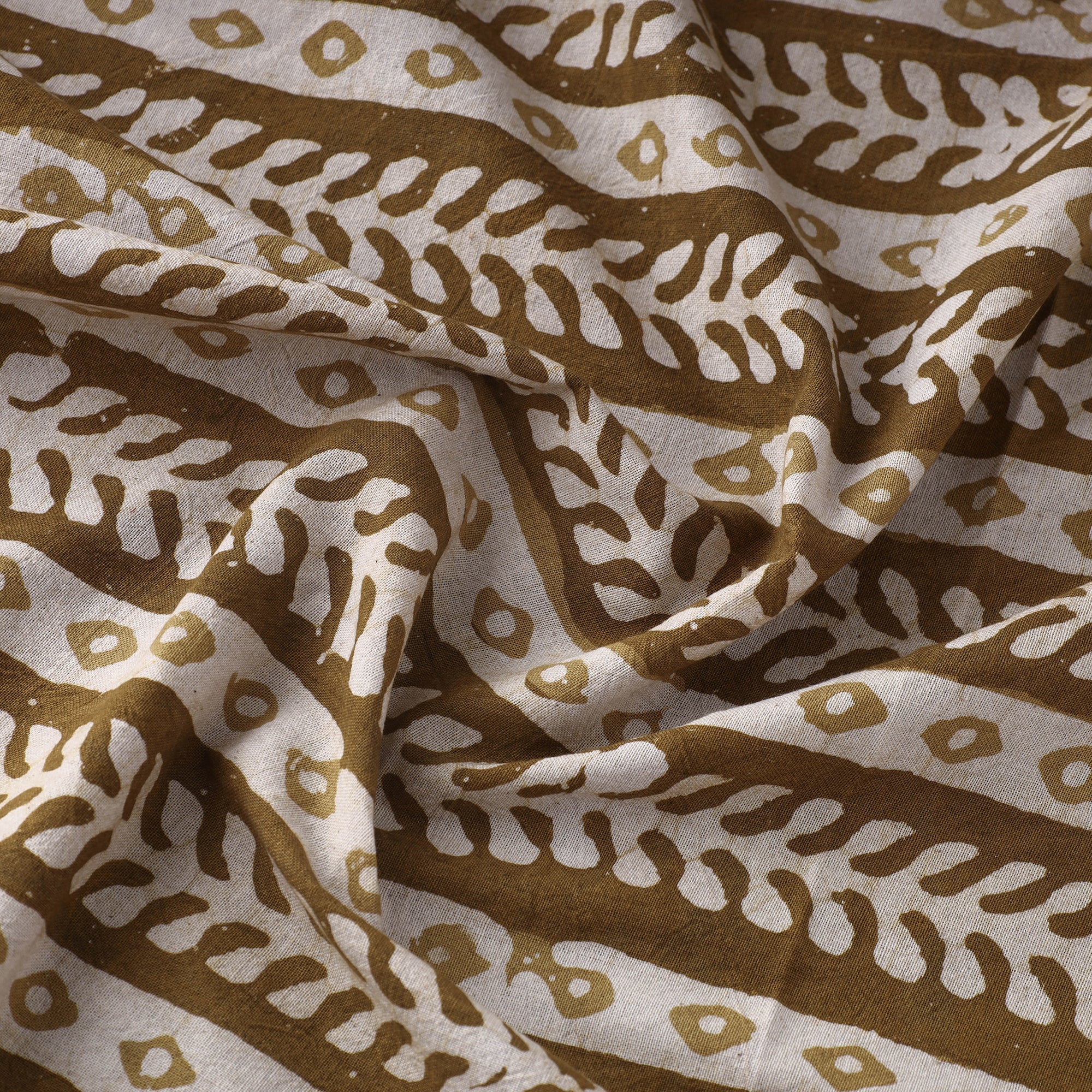 KACHCHH JI CHHAAP Brown - Pure Cotton Kutch Batik Print Fabric 63 - view 3