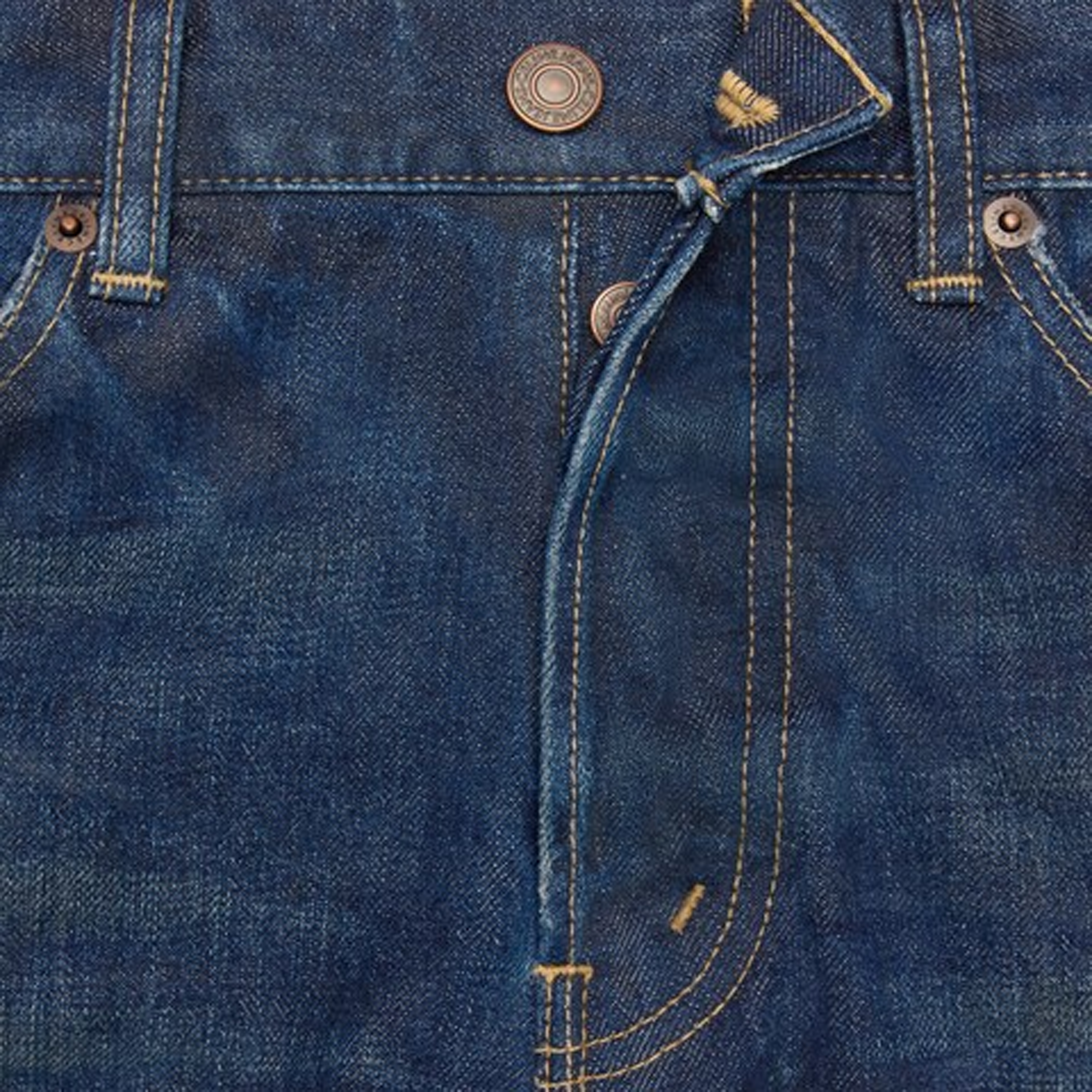 Celine Kurt Jeans in Indigo Dark Stone Wash Denim - view 2