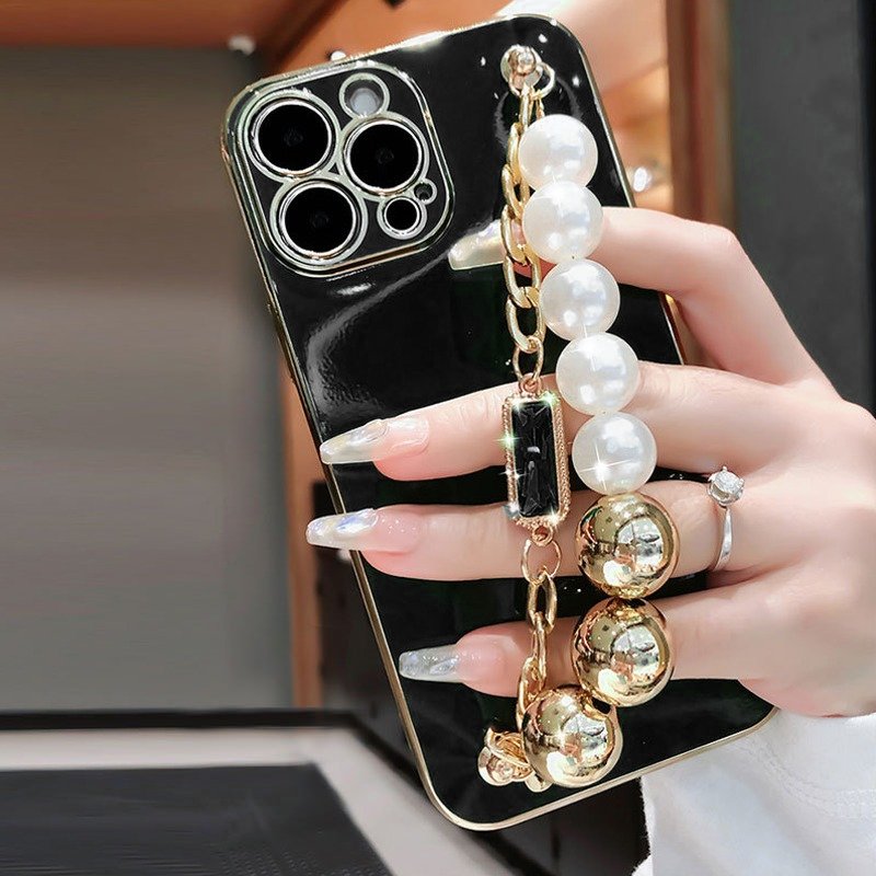 Peeperly Bold Contrast Vibrant Case with Pearl Bracelet - view 6