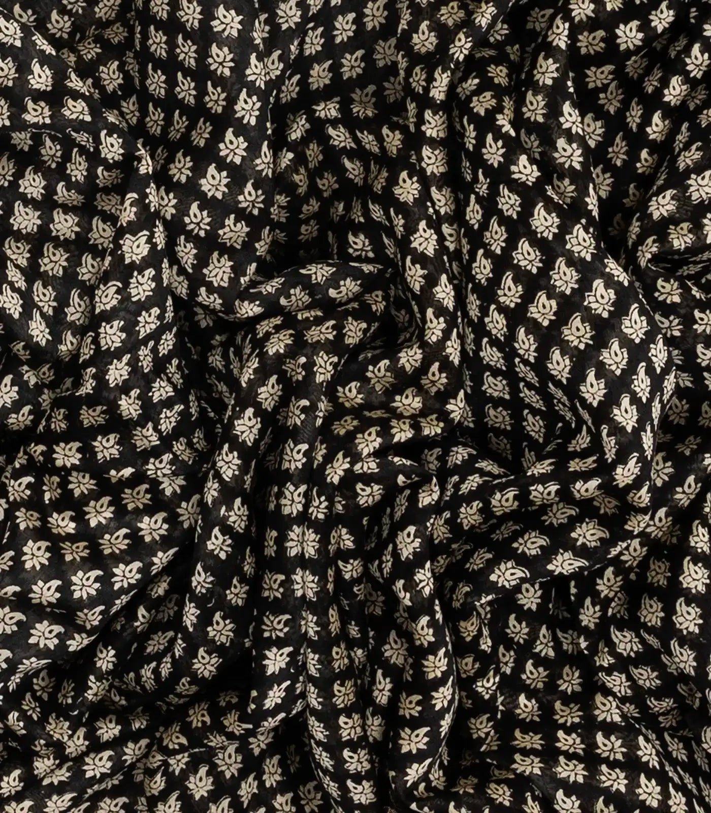 RmKV Black Woven Chanderi Cotton Saree With Printed Mango Motifs - view 3