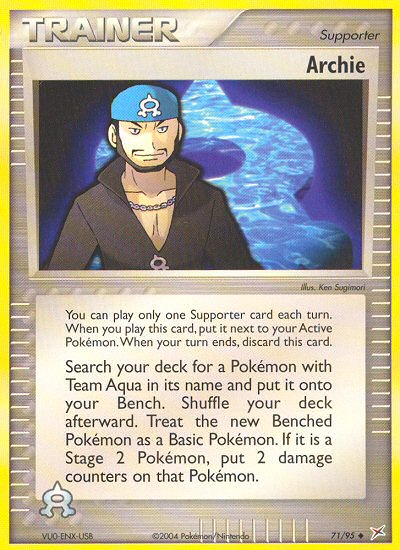 Uncommon ex4-71 non-holo – Pokémon Archie - 71/95 - Uncommon [ex4-71] [Non-Holo] - Archie - 71/95 - Uncommon