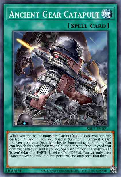 Yu-Gi-Oh! Ancient Gear Catapult - SR03-EN021 - Super Rare - 1st Edition
