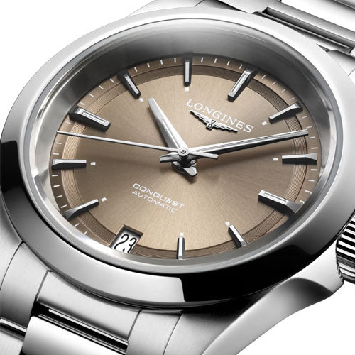 Longines Conquest Sunray Brown Dial Women 34mm - view 2