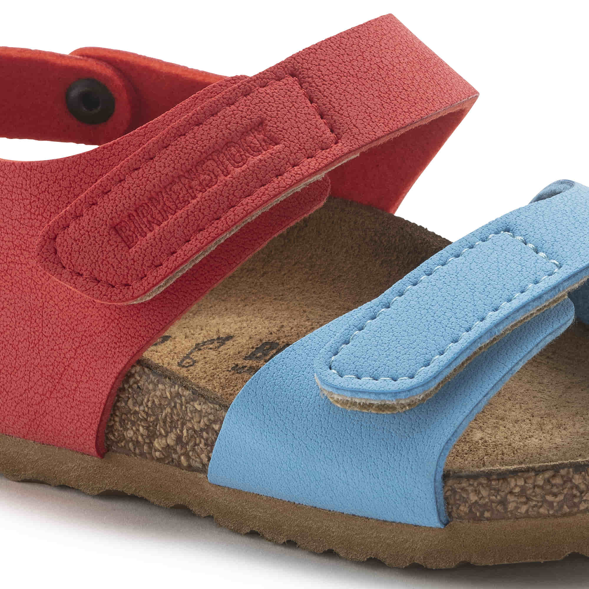 Birkenstock Palu Kids Birko-Flor Nubuck – Multi Multi/Sky Blue/Active Red - view 5