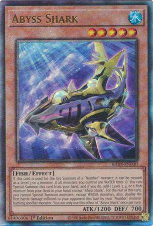 Yu-Gi-Oh! Abyss Shark - RA03-EN030 - Prismatic Ultimate Rare - 1st Edition