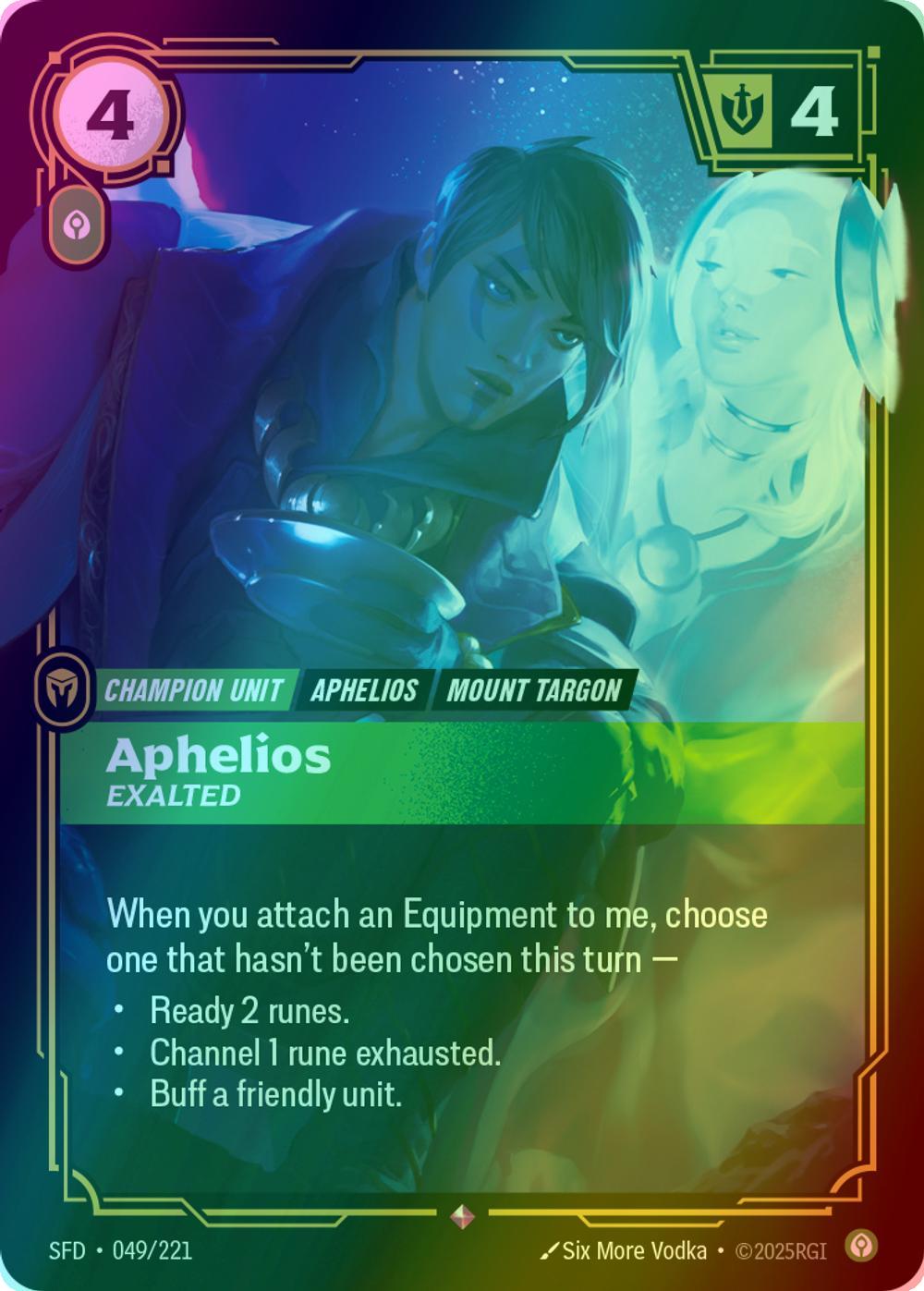 221 spiritforged foil – Riftbound Aphelios - Exalted - 049/221 [Spiritforged] [Foil]