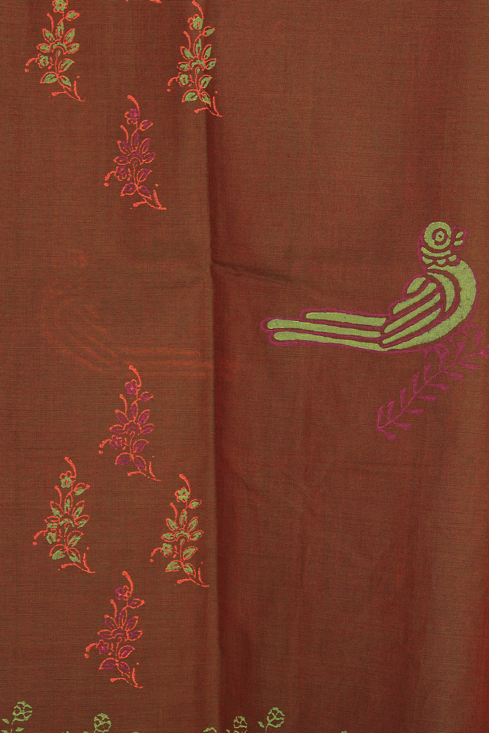 Kalanjali Ethnics Hand block printed cotton saree - view 3