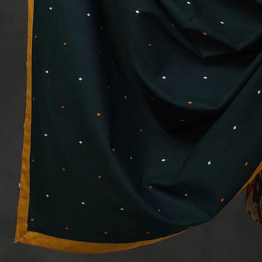 NOORI BAZAR Beige - 3pc Chanderi Silk Kalamkari Kurta with Jacquard Dupatta 11 - view 4