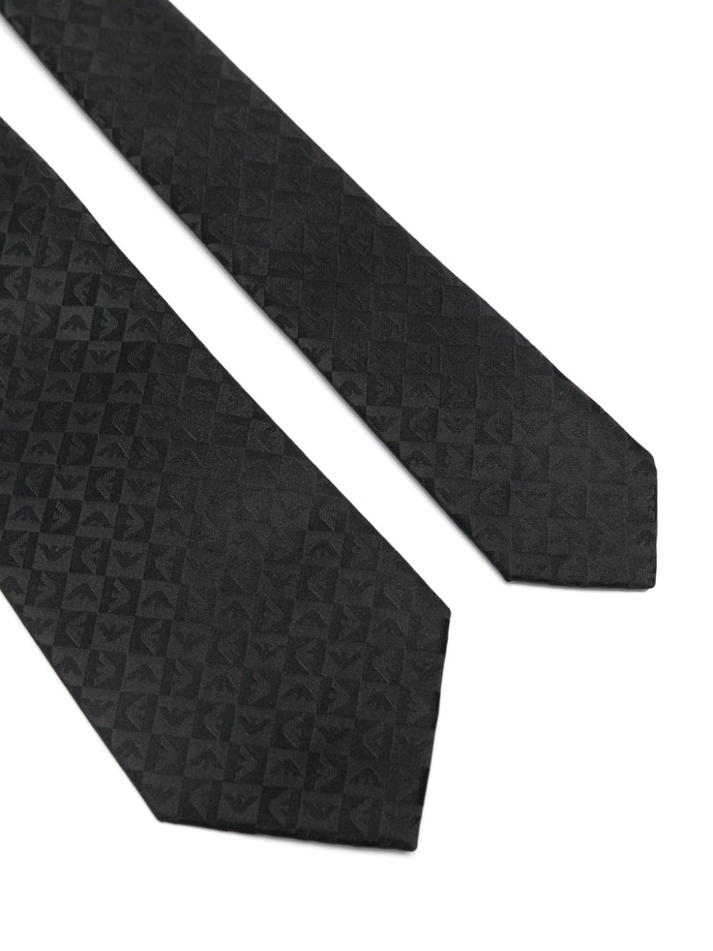Emporio Armani Ties BLACK – 100% SILK - view 2