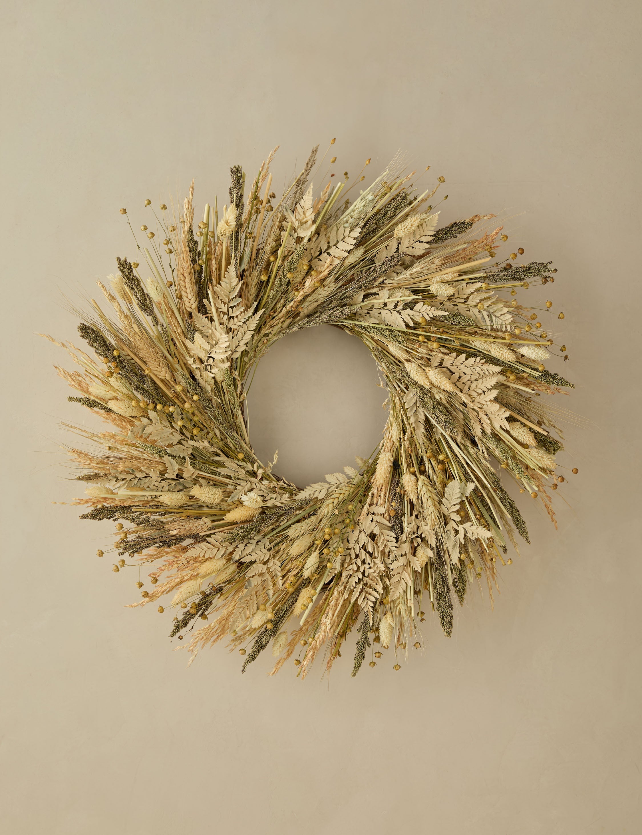 Lulu and Georgia Preserved Gathered Grains Wreath