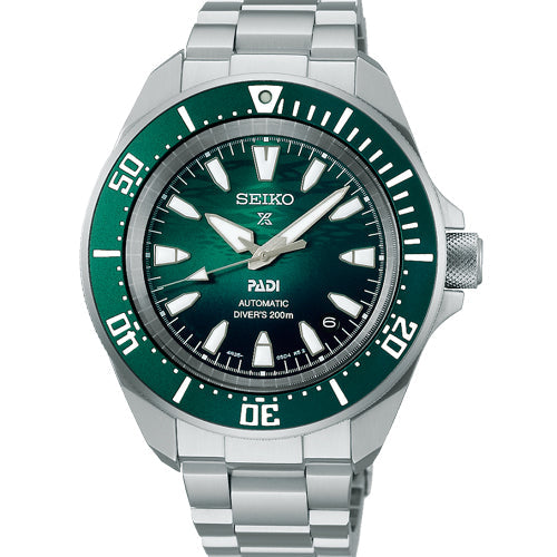 Diver s watch – Seiko Prospex PADI 60th Anniversary 4R Compact Mechanical Diver’s Watch in Underwater Emerald Green Dial Men 41.7mm SRPL53K1