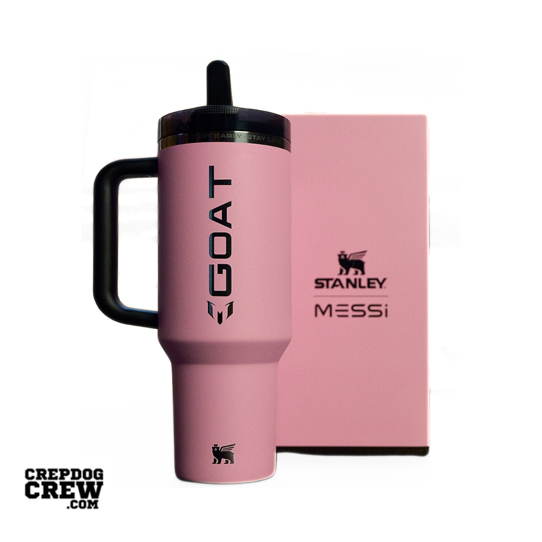 Stanley x Leo Messi Protour Flip Straw Quencher 40 oz Tumbler Messi GOAT Pink - view 2
