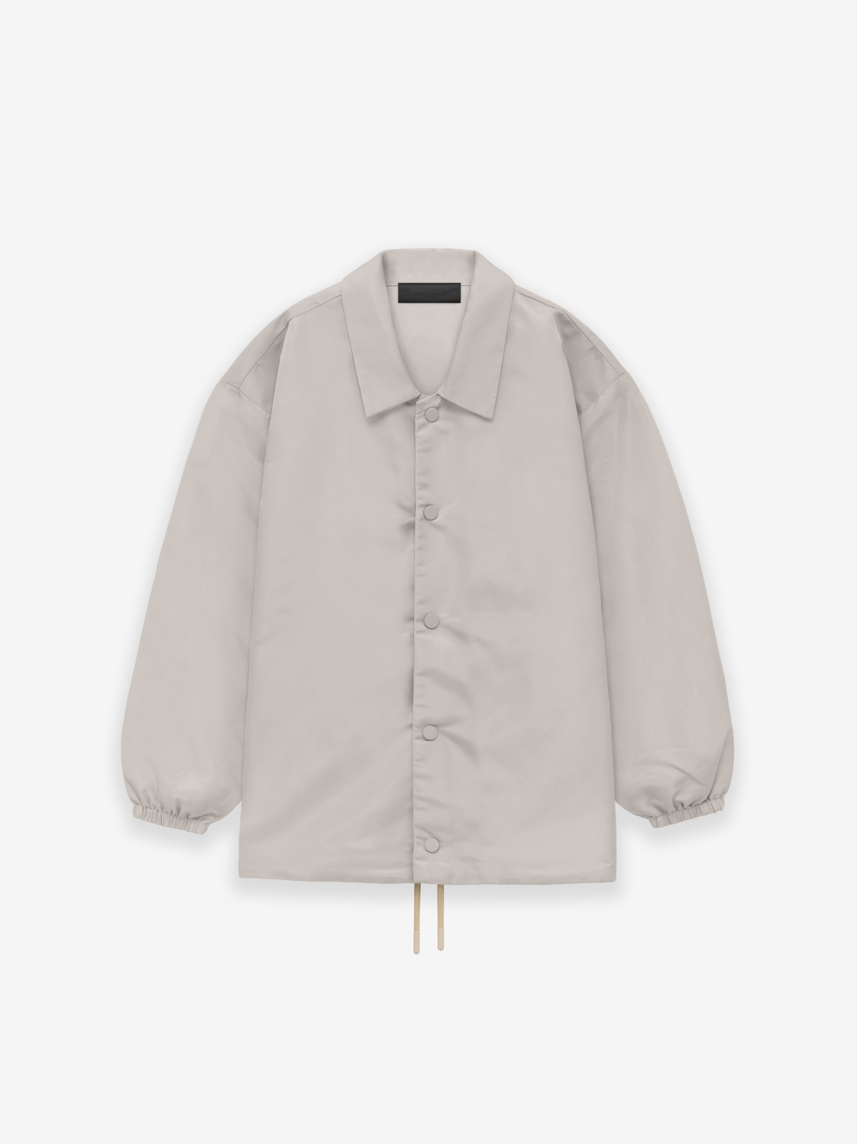 ESSENTIALS Kids Coaches Jacket – Silver Cloud