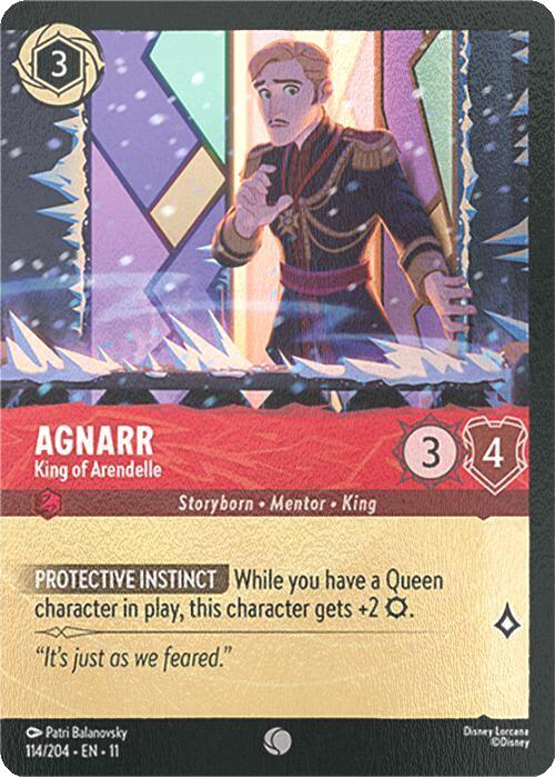 Lorcana Agnarr - King of Arendelle (Extended Art) - 114/204 [Winterspell] [Cold Foil]