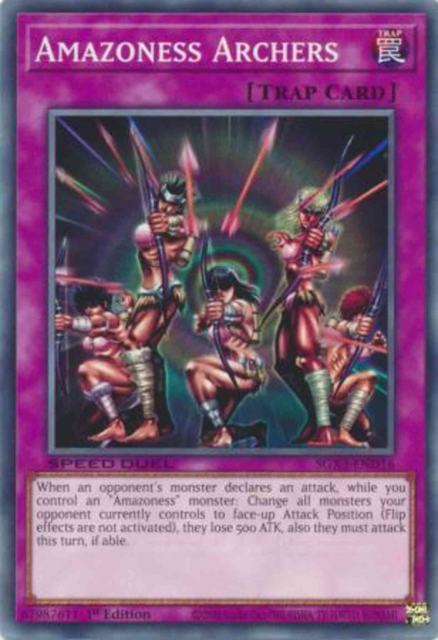 Yu-Gi-Oh! Amazoness Archers - SGX3-END16 - Common - 1st Edition
