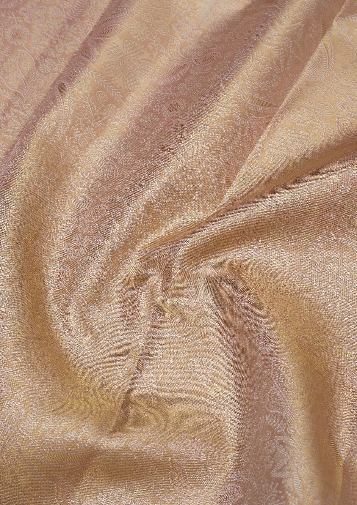 Koskii Beige Zariwork Pure Silk Saree – Women's - view 2
