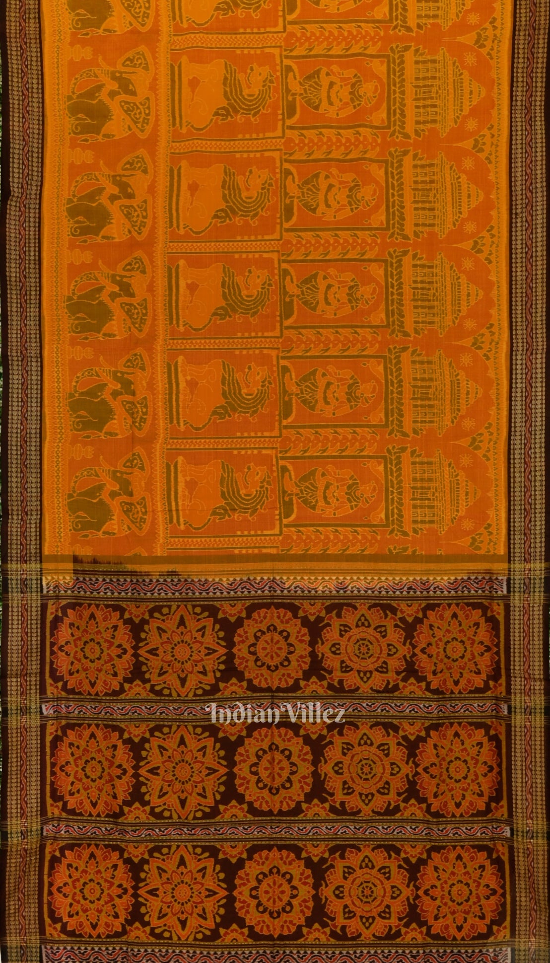 Cotton bapta saree – IndianVillèz Animal Theme Pure Sambalpuri Ikat Silk*Cotton (Bapta) Saree