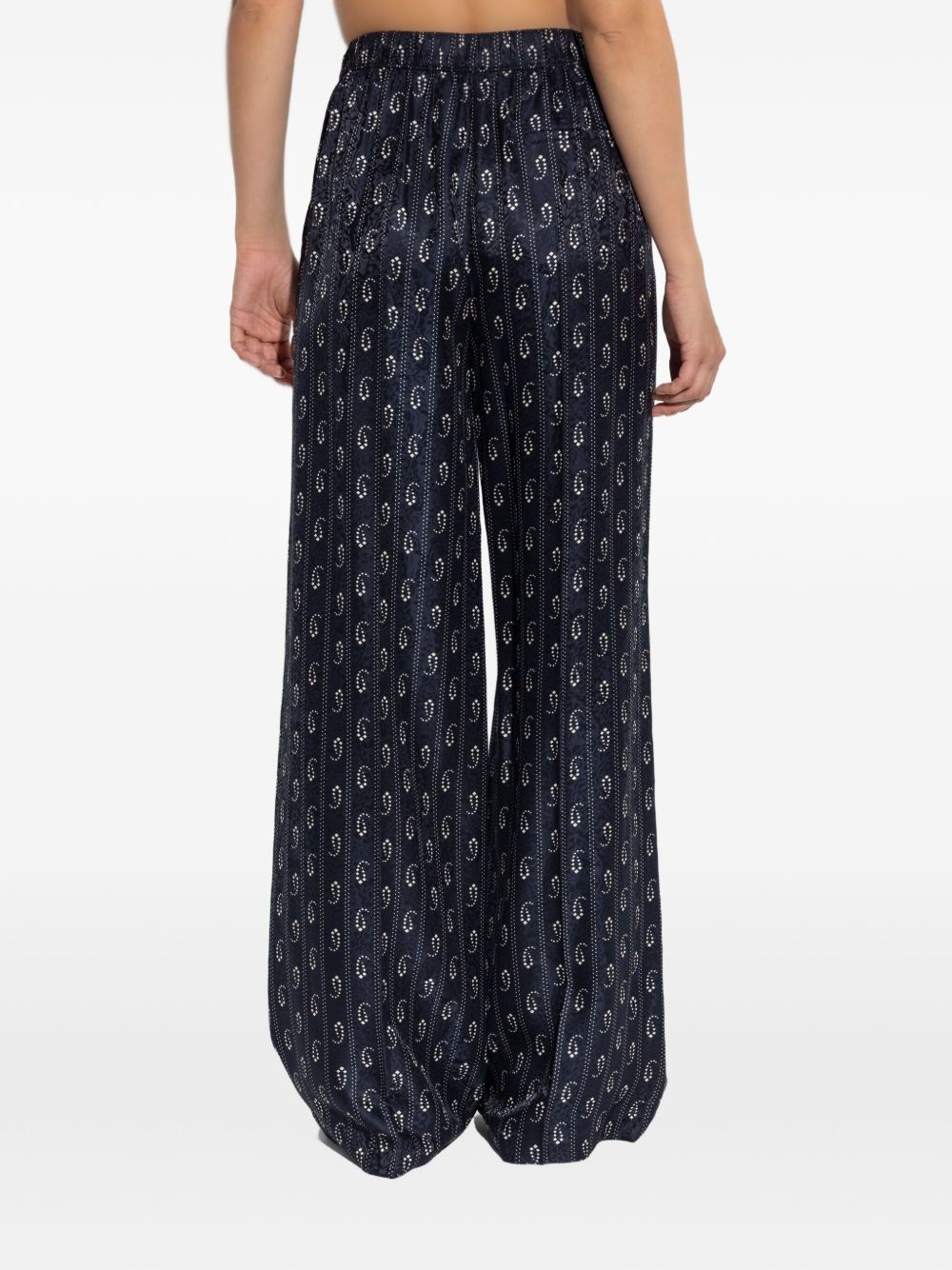 Tory Burch Jacquard silk trousers – Viscose 100% - view 3
