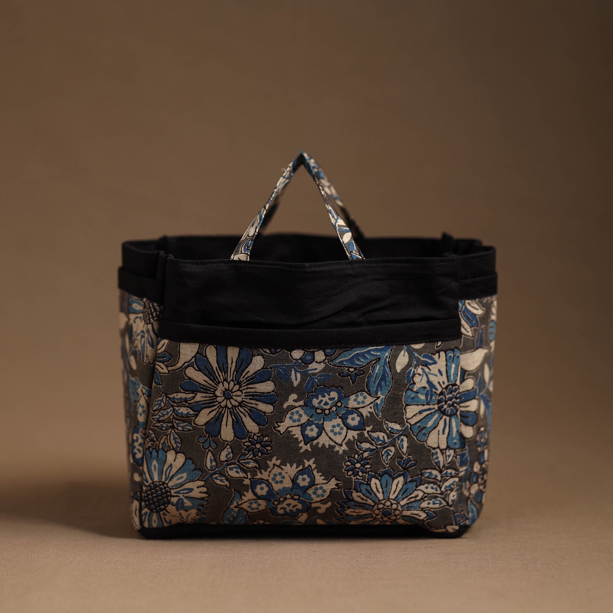 NOORI BAZAR Black - Handmade Cotton Multipurpose Cosmetic/Toiletry Bag 07