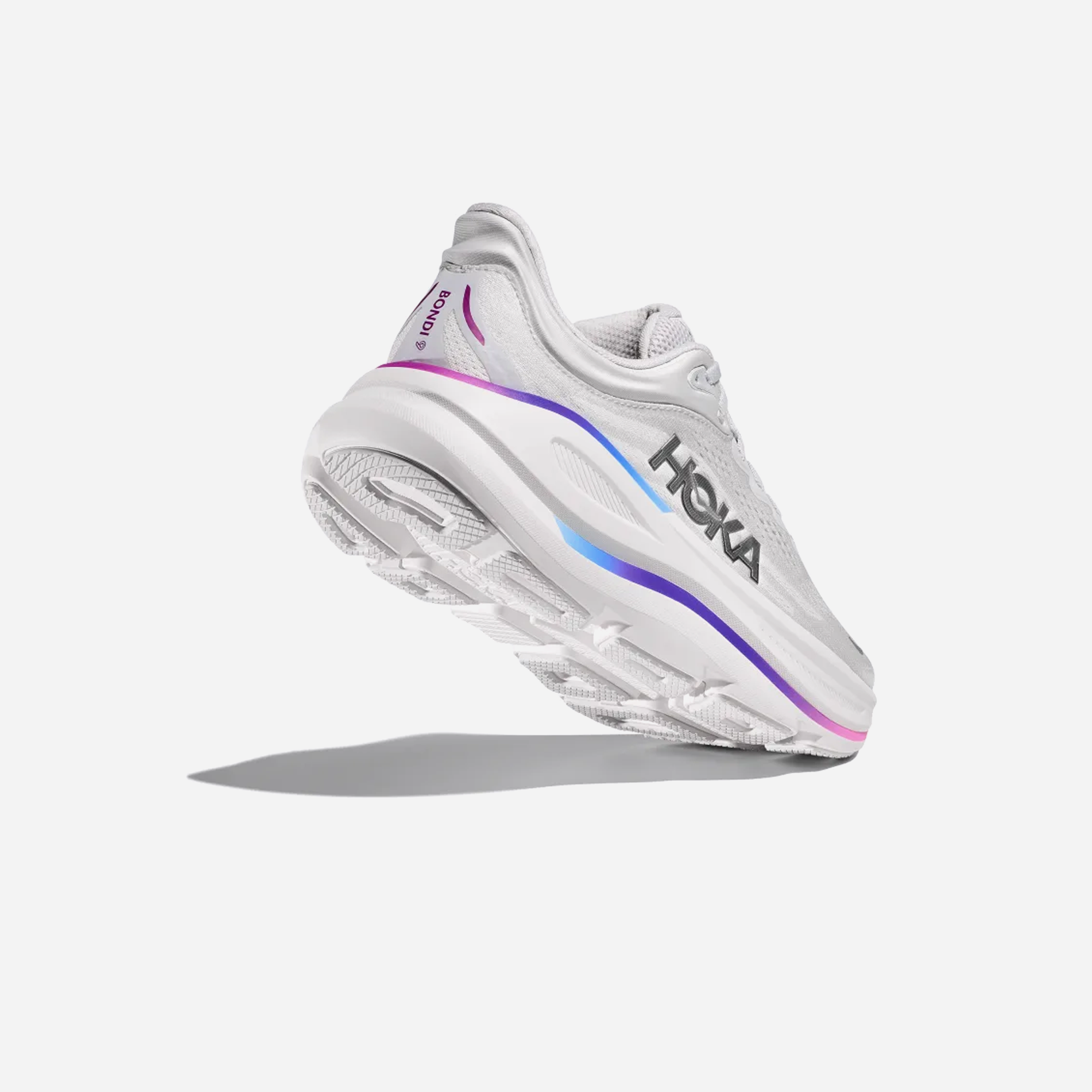 Hoka Bondi 9 Cosmic Grey / White Wide WMNS - view 3