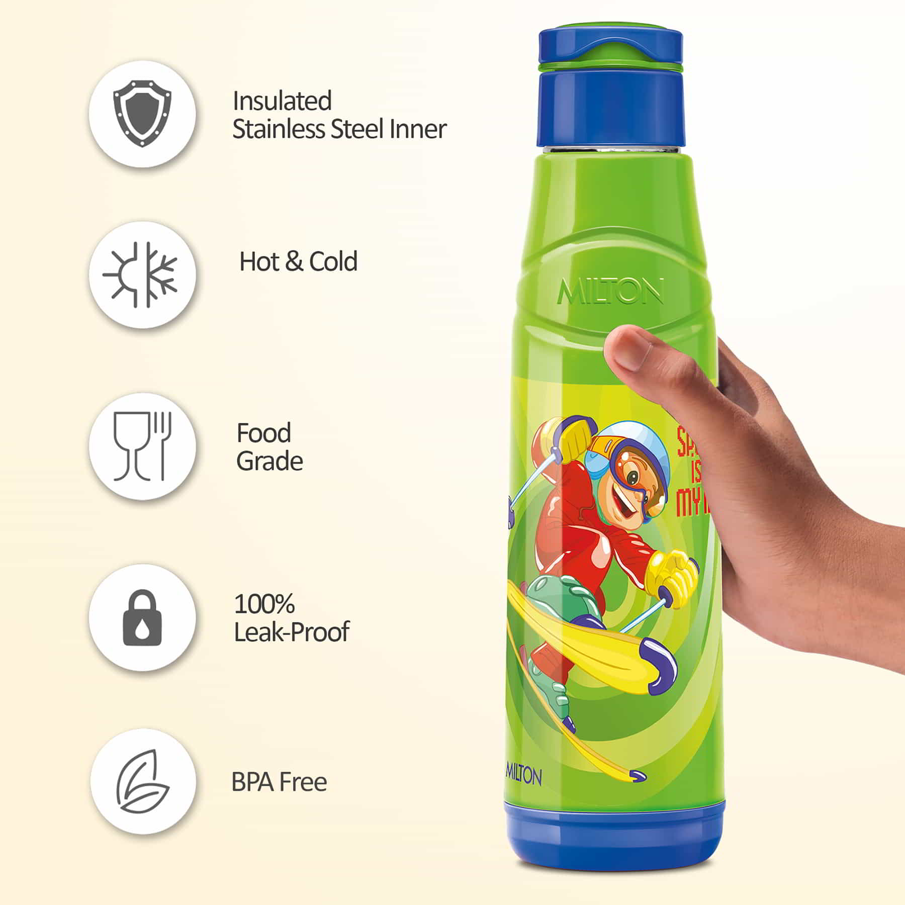 Steel Speedy Insulated Kids Bottle (Milton) - view 3