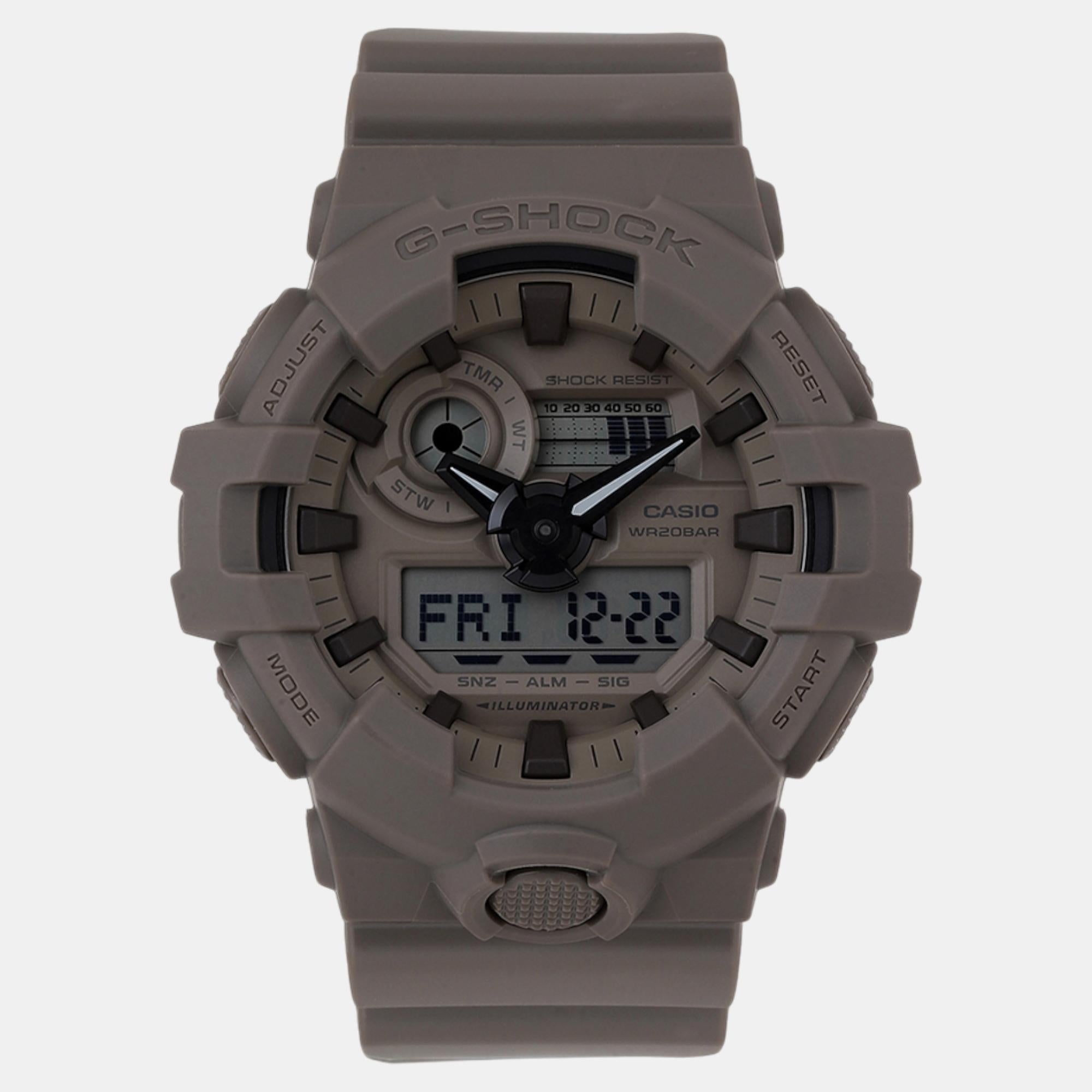 Casio G-Shock Men Quartz Brown Dial Analog-Digital Resin Watch G1466