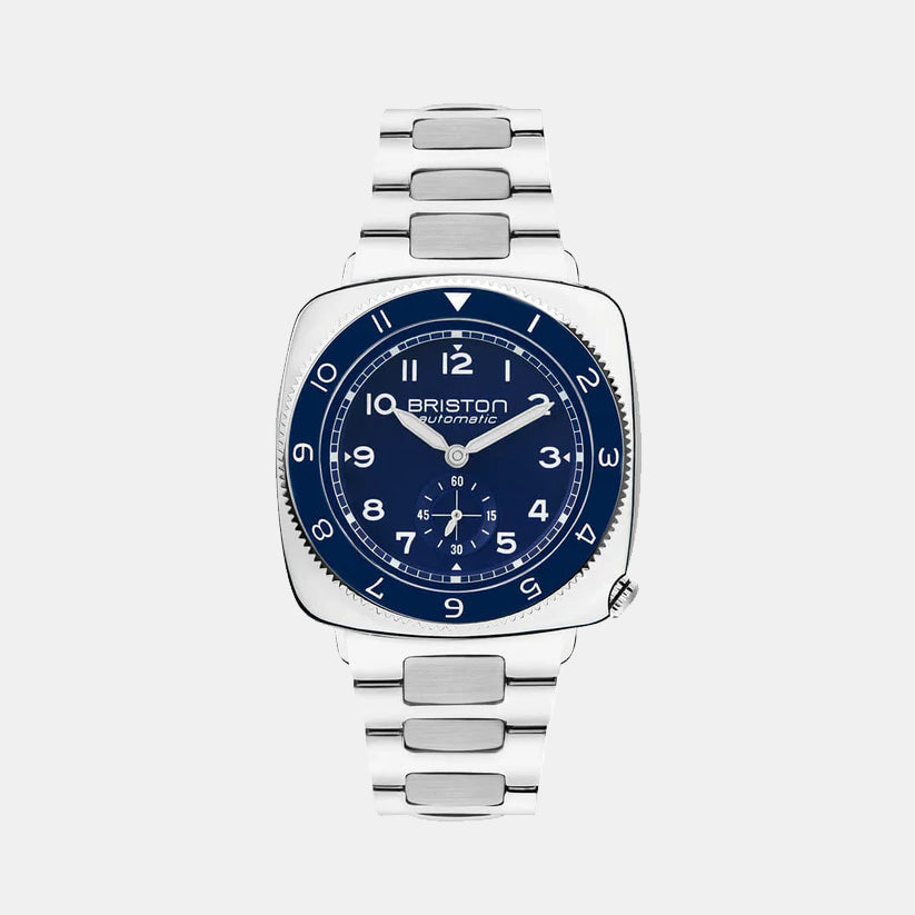 Briston Clubmaster Legend Men Automatic Navy Blue Dial Analog Stainless Steel Watch 241639.PS.L.15.SB
