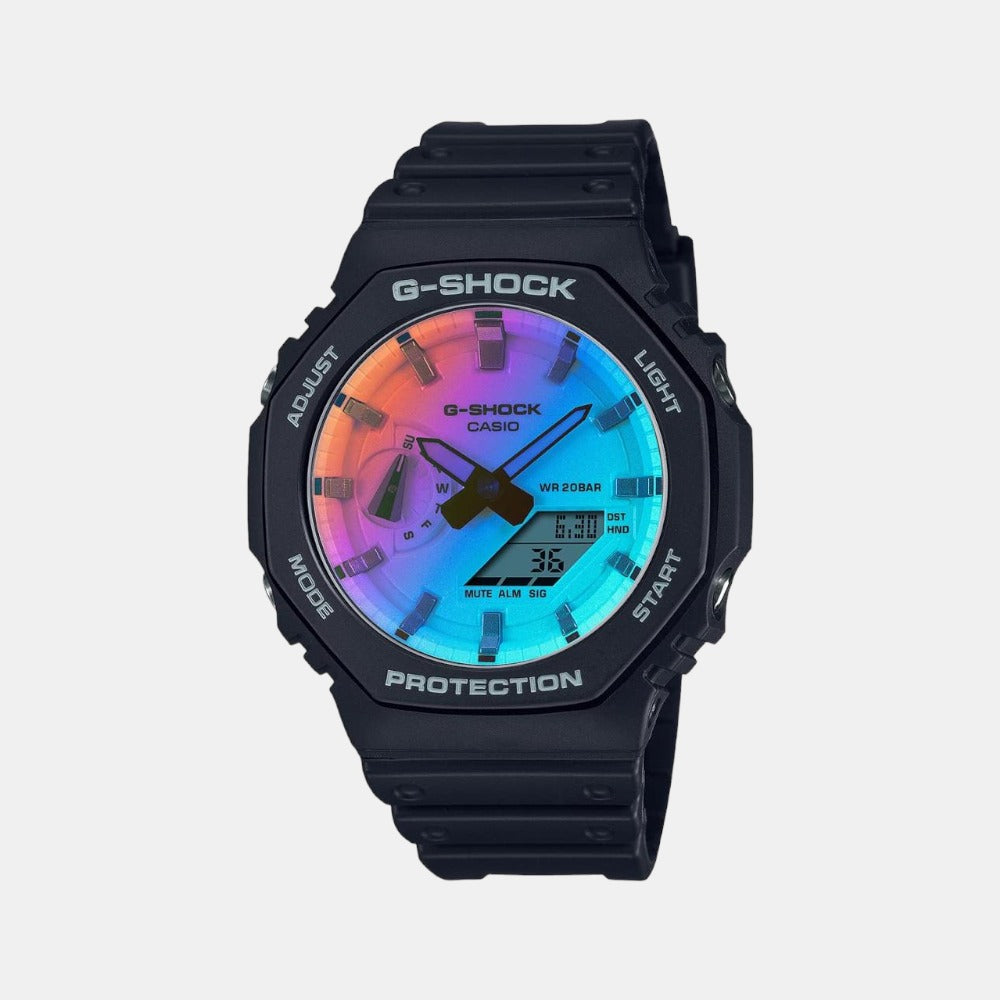 Casio G-Shock Men Quartz Two Tone Dial Analog-Digital Resin Watch G1265