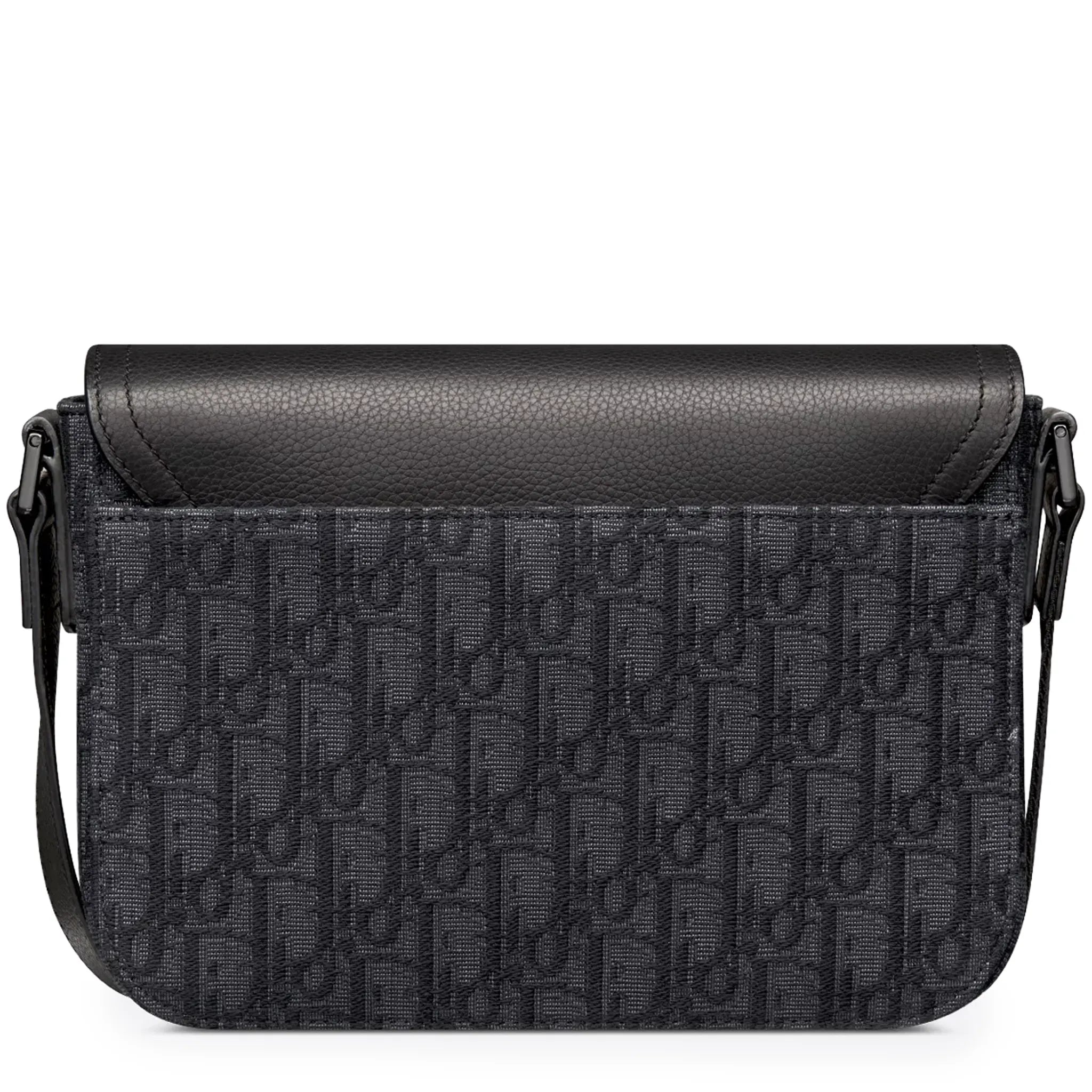 Dior Small Saddle Messenger Bag Black With Flap - view 2