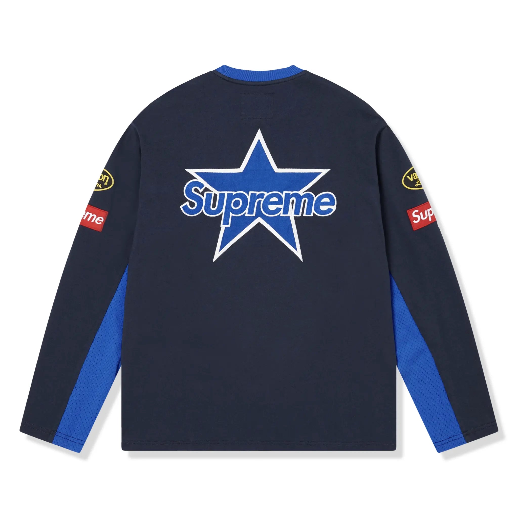 Supreme x Vanson L/S Navy Top (SS26) - view 2