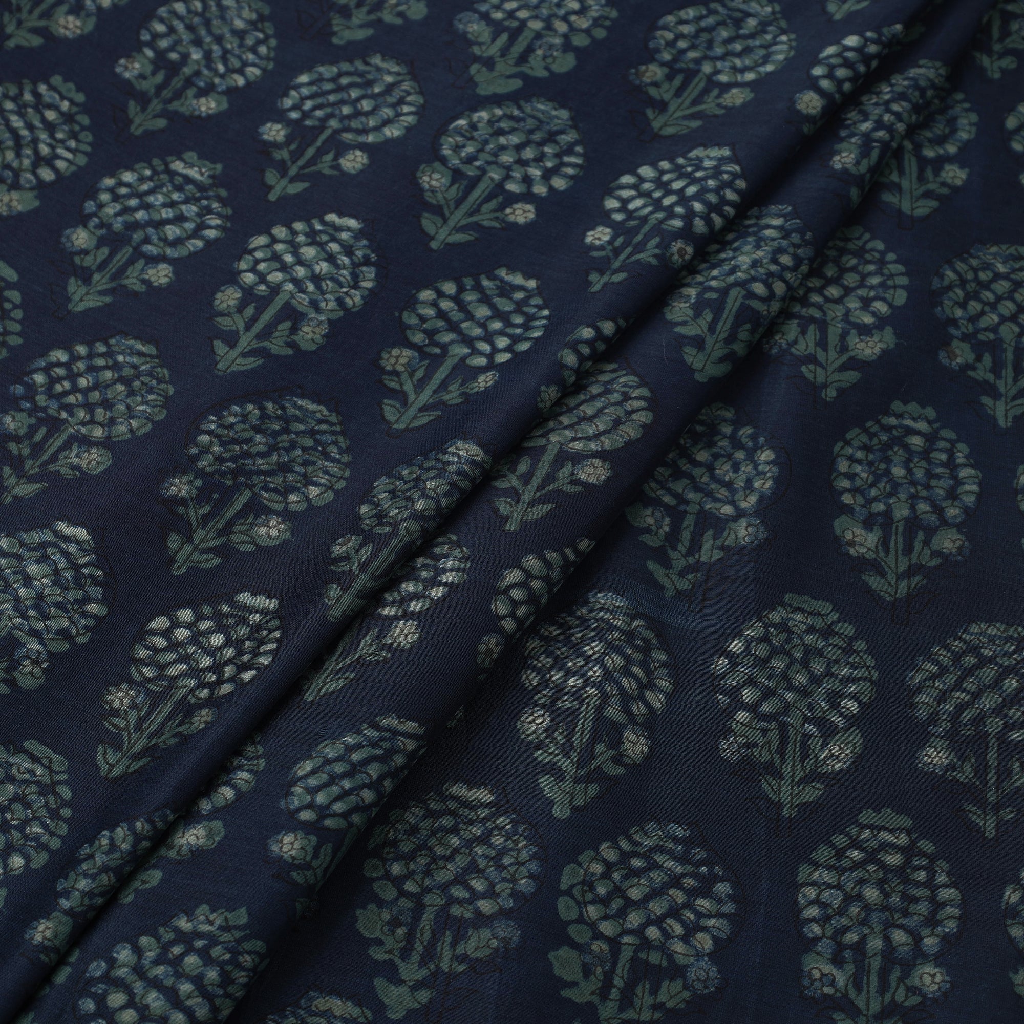 HAVELI CHRONICLES Natural Dyed Chanderi Silk Akola Print Fabric 07 - view 2